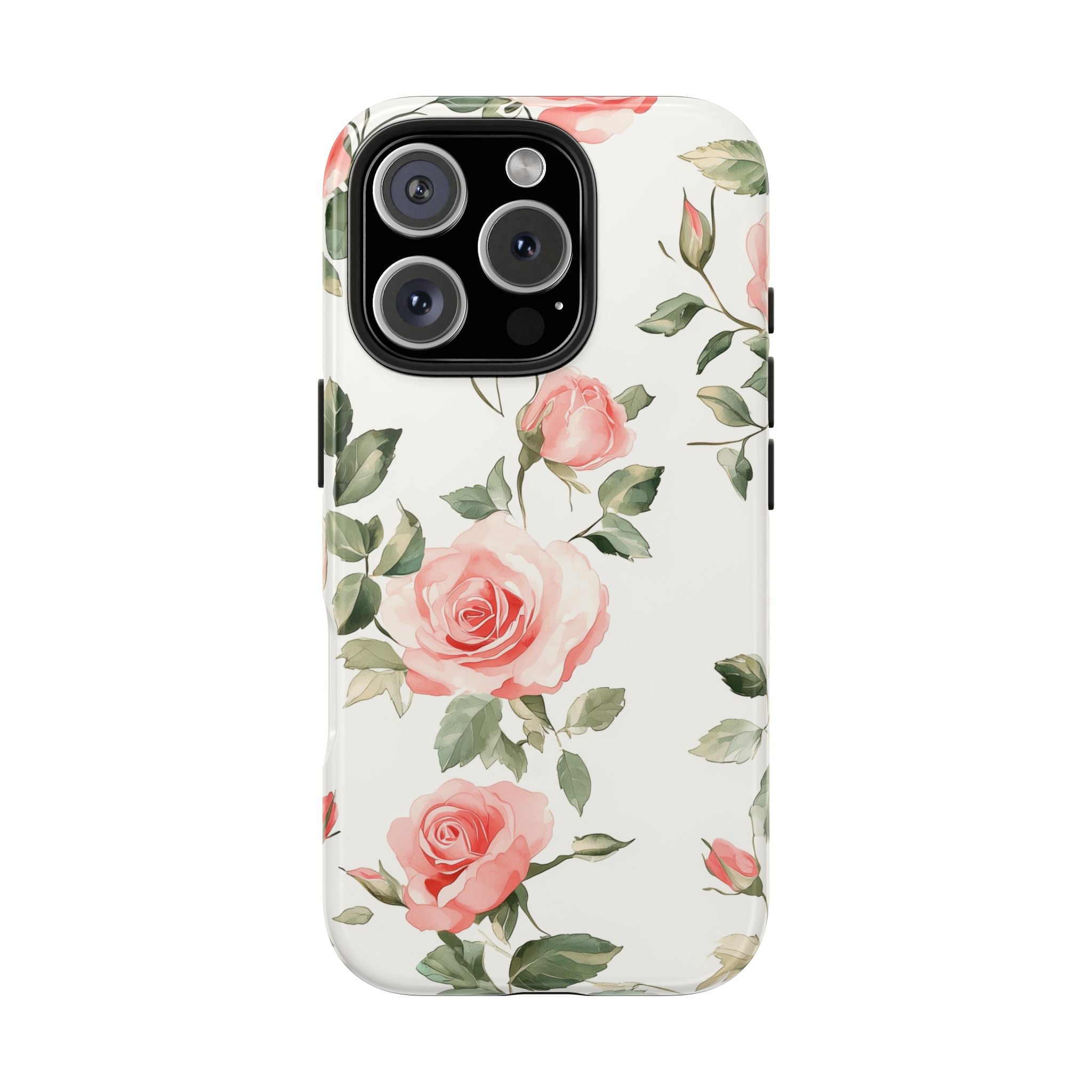 Watercolor Roses, Strong Protection for iPhone and Samsung