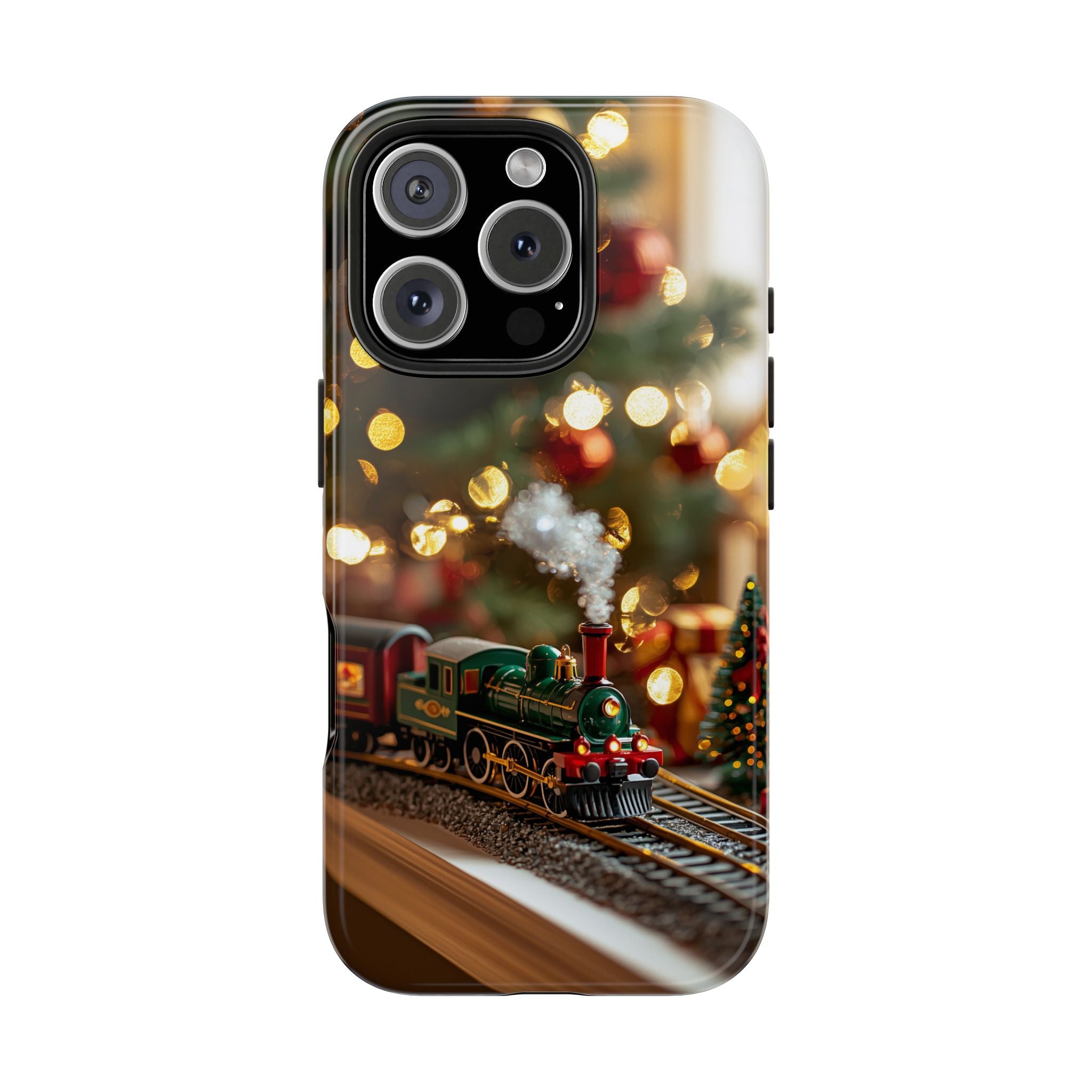Phone Case - Toy Train on Christmas Morning Design