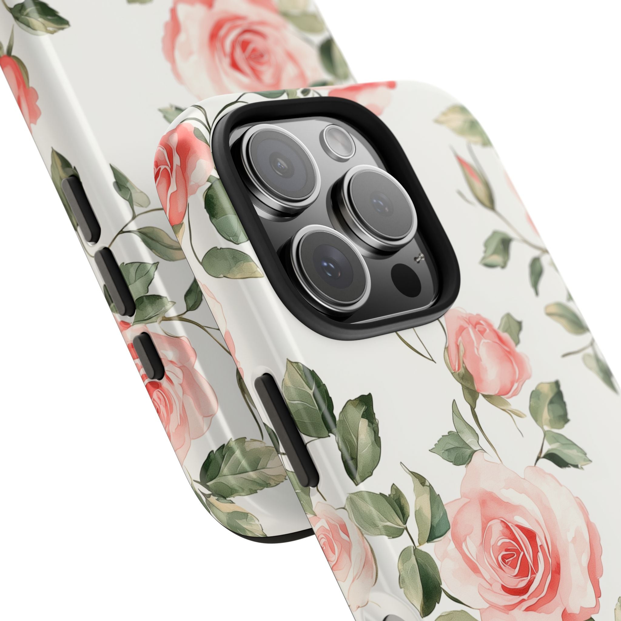 Watercolor Roses, Strong Protection for iPhone and Samsung