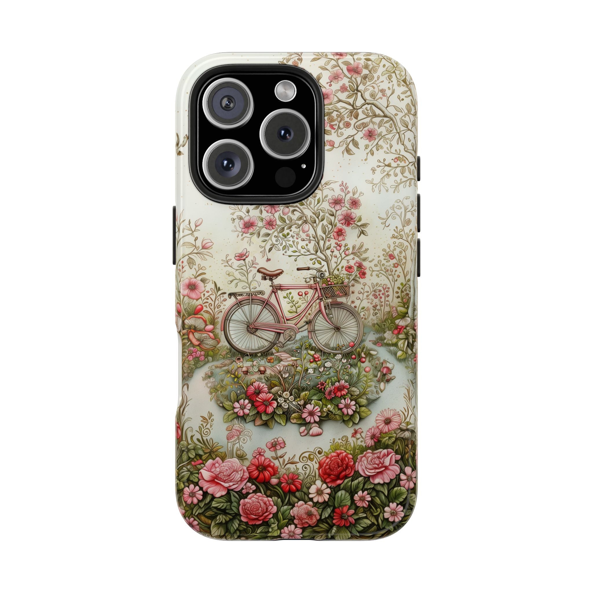 Romantic Vintage Bicycle, Strong Protection for iPhone and Samsung