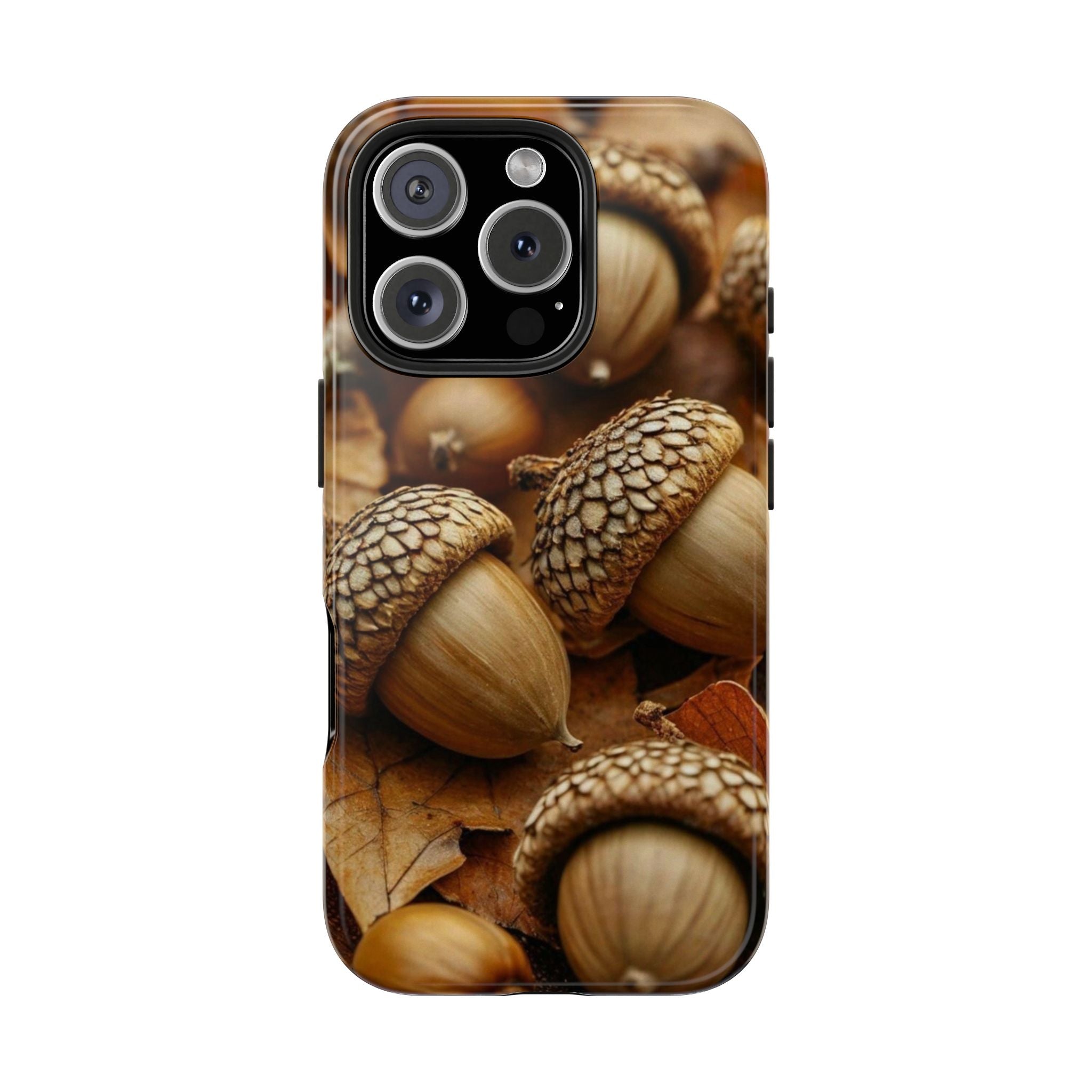 Phone Case - Realistic Acorns, Fall Atmosphere