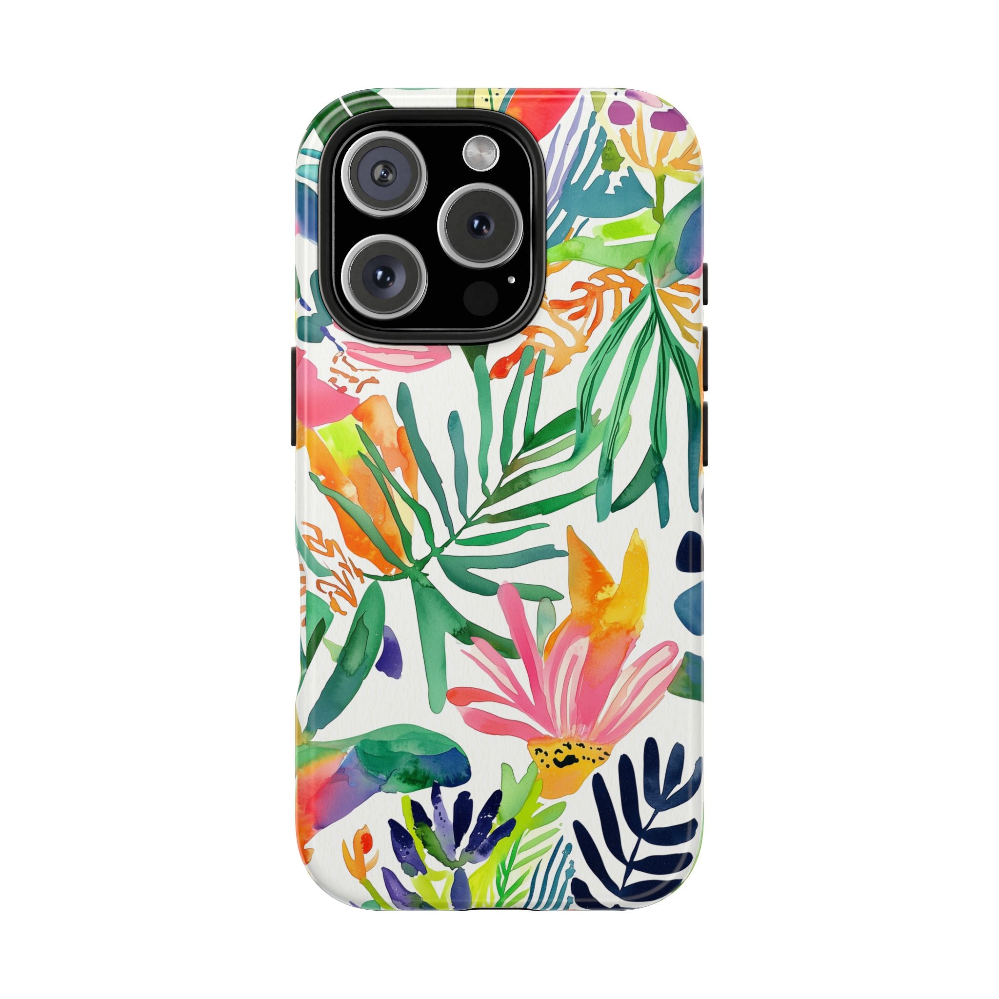Watercolor Indian Jungle, Strong Protection for iPhone and Samsung