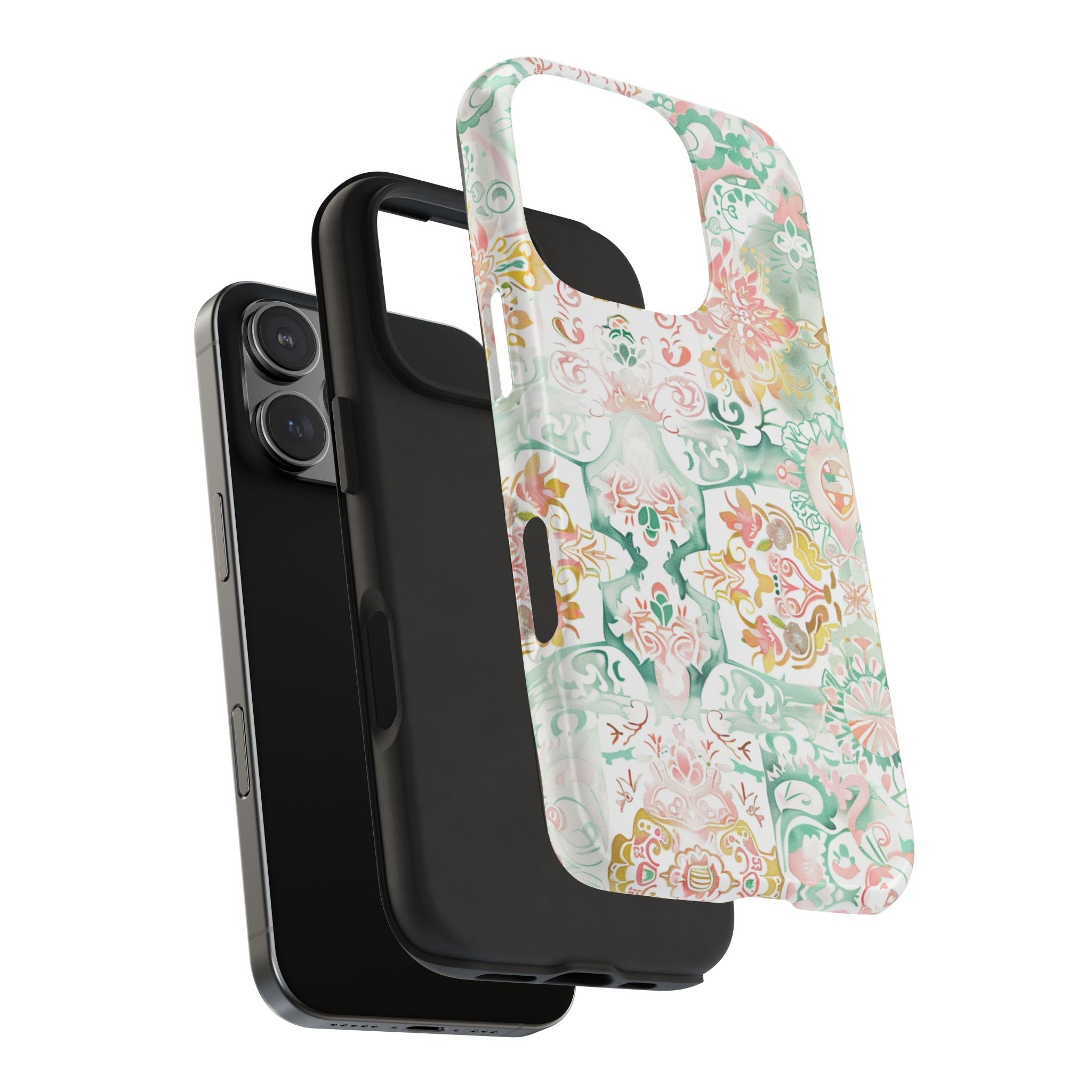 Watercolor Pastel Illustration, Strong Protection for iPhone and Samsung