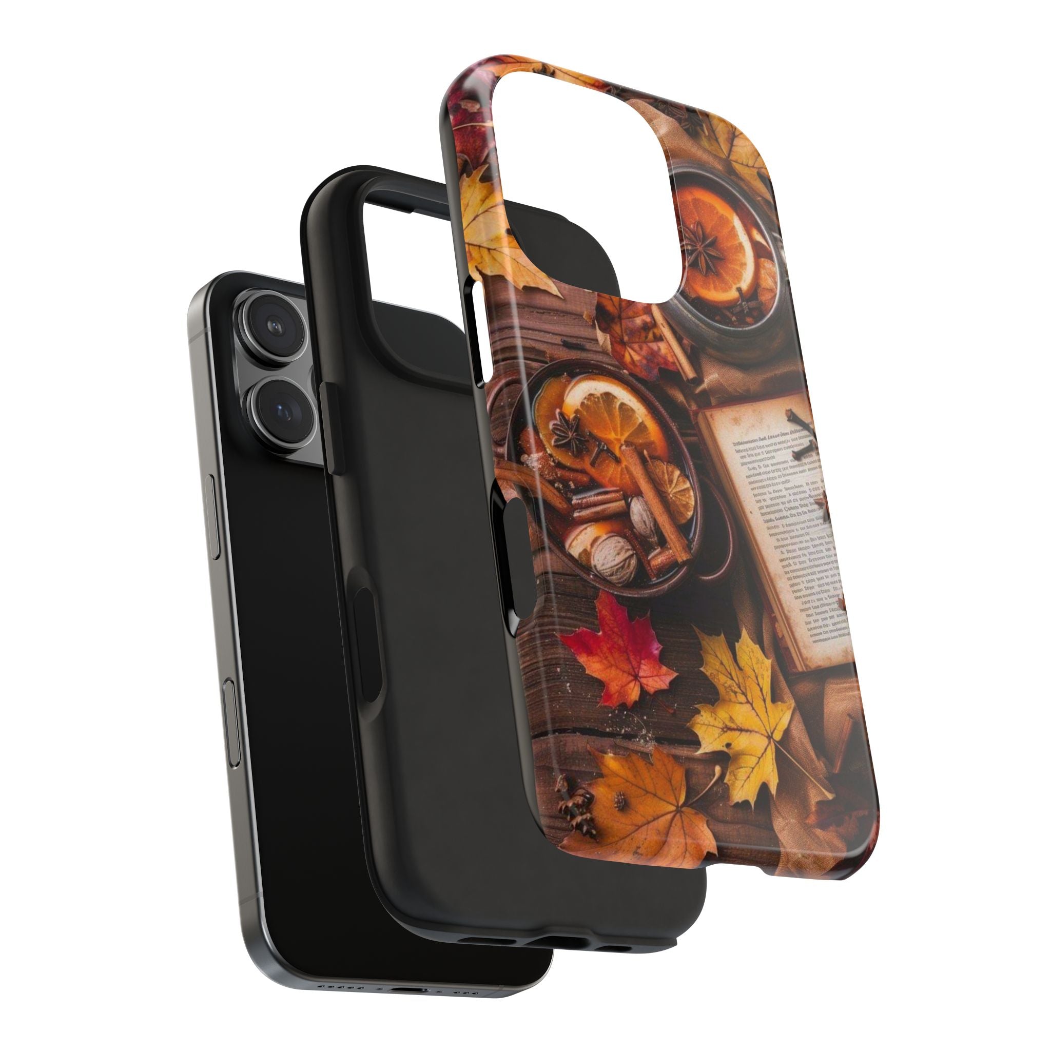 Halloween Decor, Tea, Cinnamon, Herbs, Cookies Phone Case, Fall Atmosphere