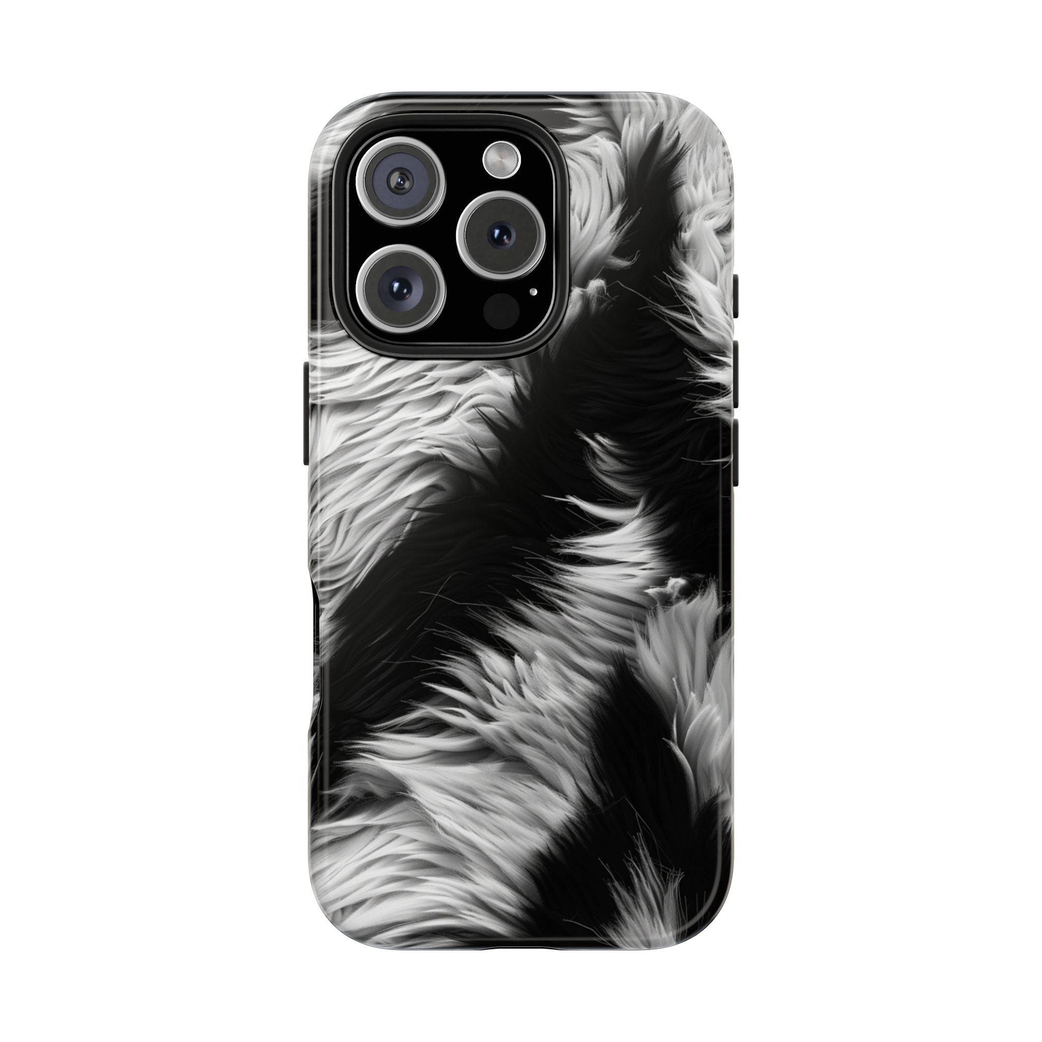 Black and White Tiger Stripes, Strong Protection for iPhone and Samsung