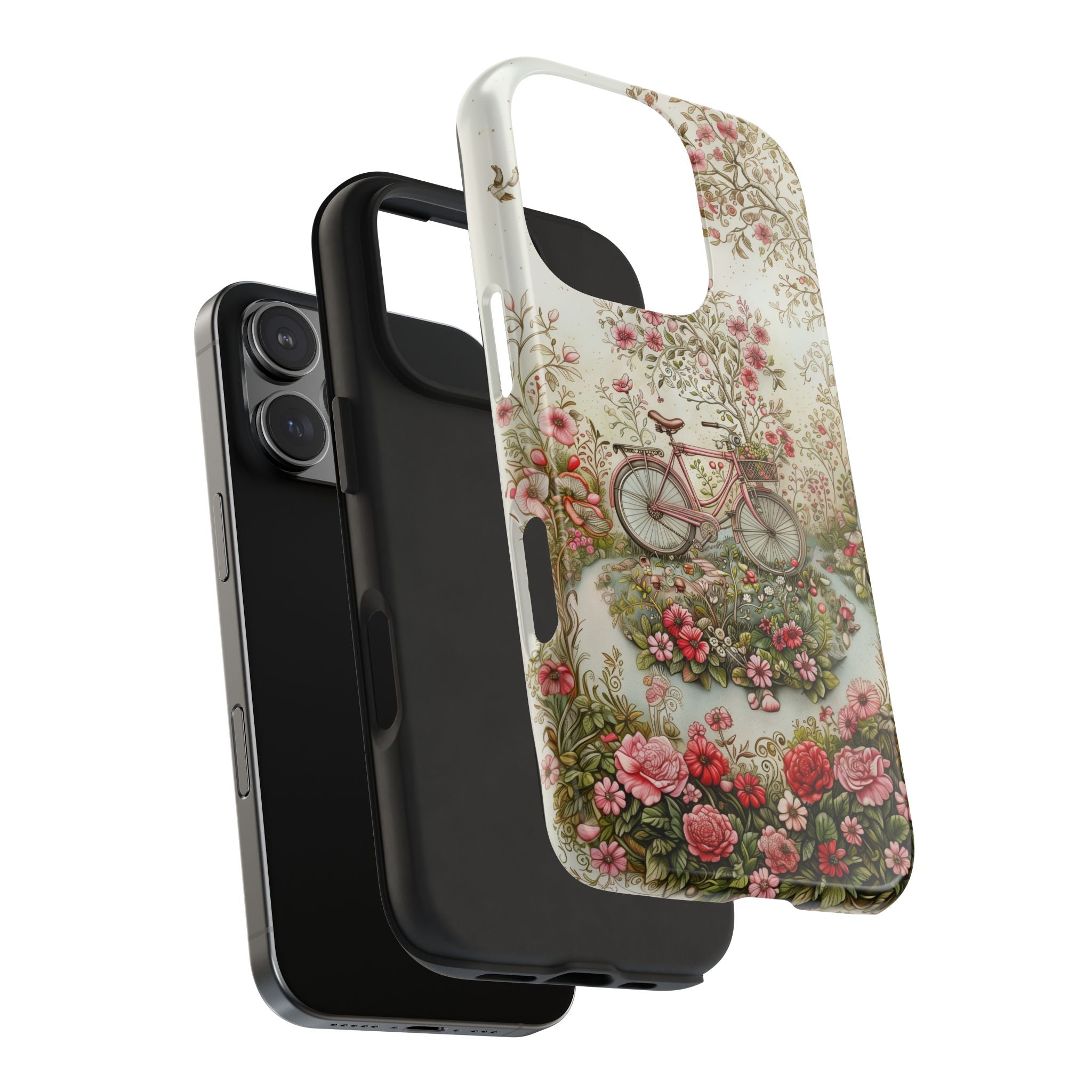 Romantic Vintage Bicycle, Strong Protection for iPhone and Samsung
