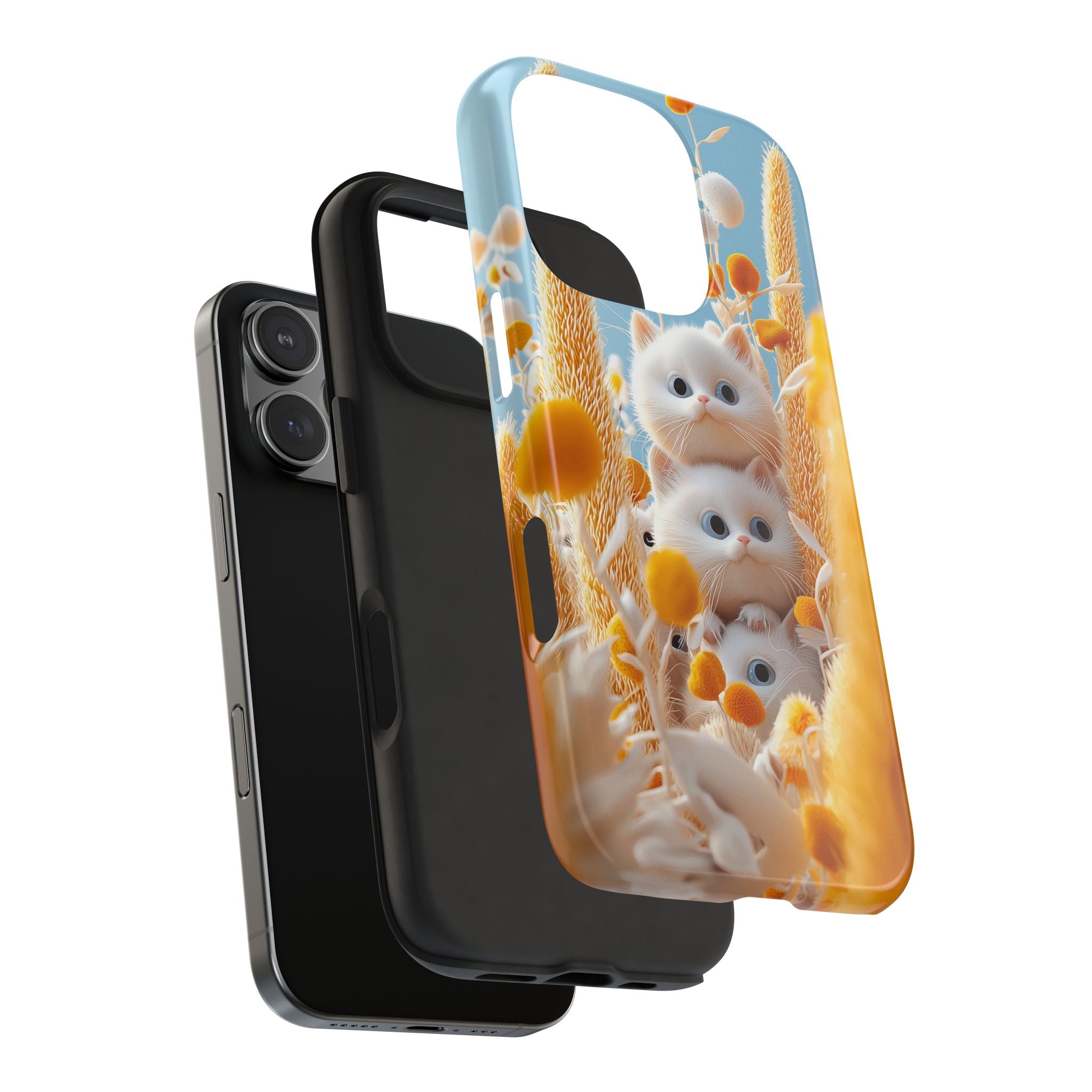 Phone Case Kittens in Wheat Field