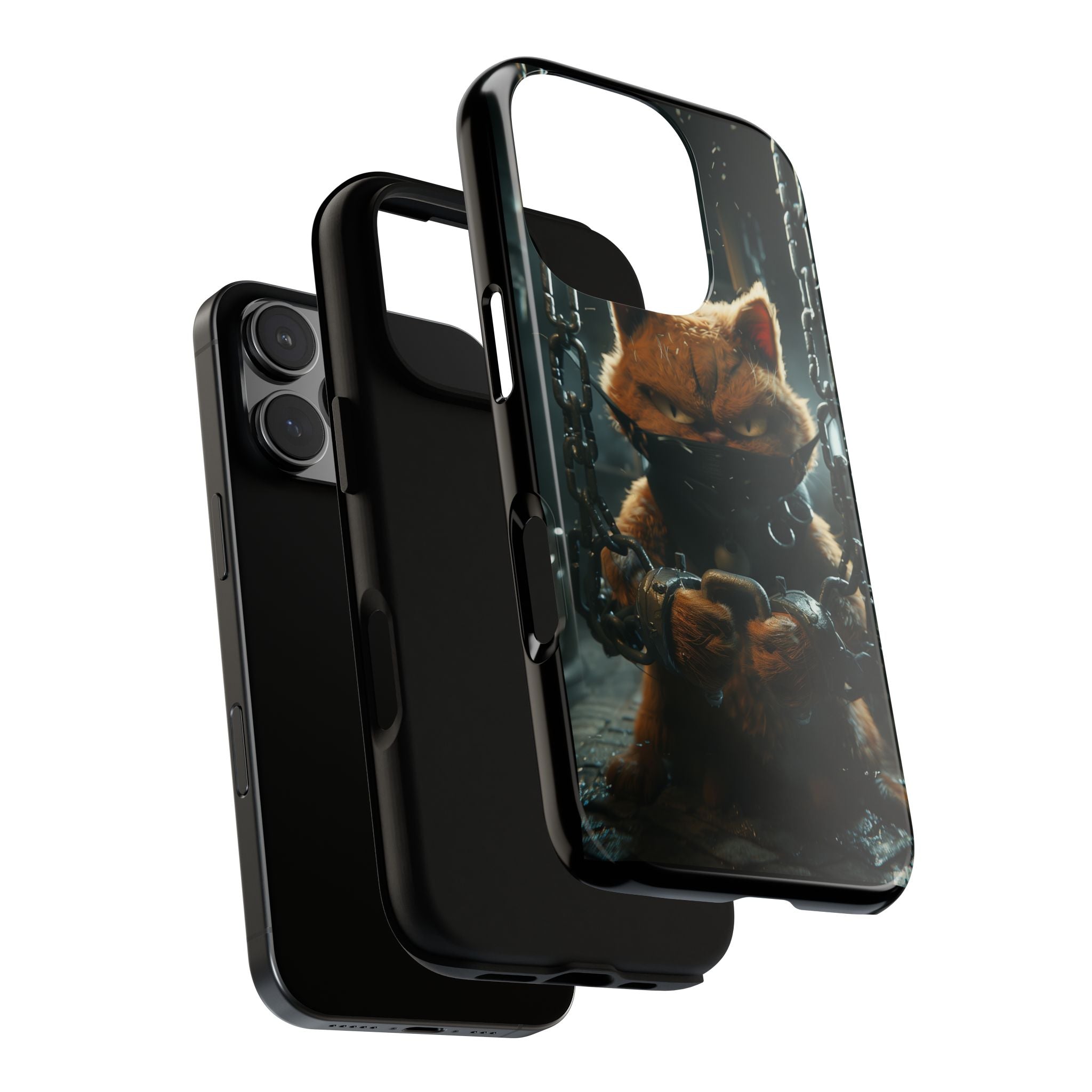 Phone Case - Fat Ginger Cat in Chains Tough Case