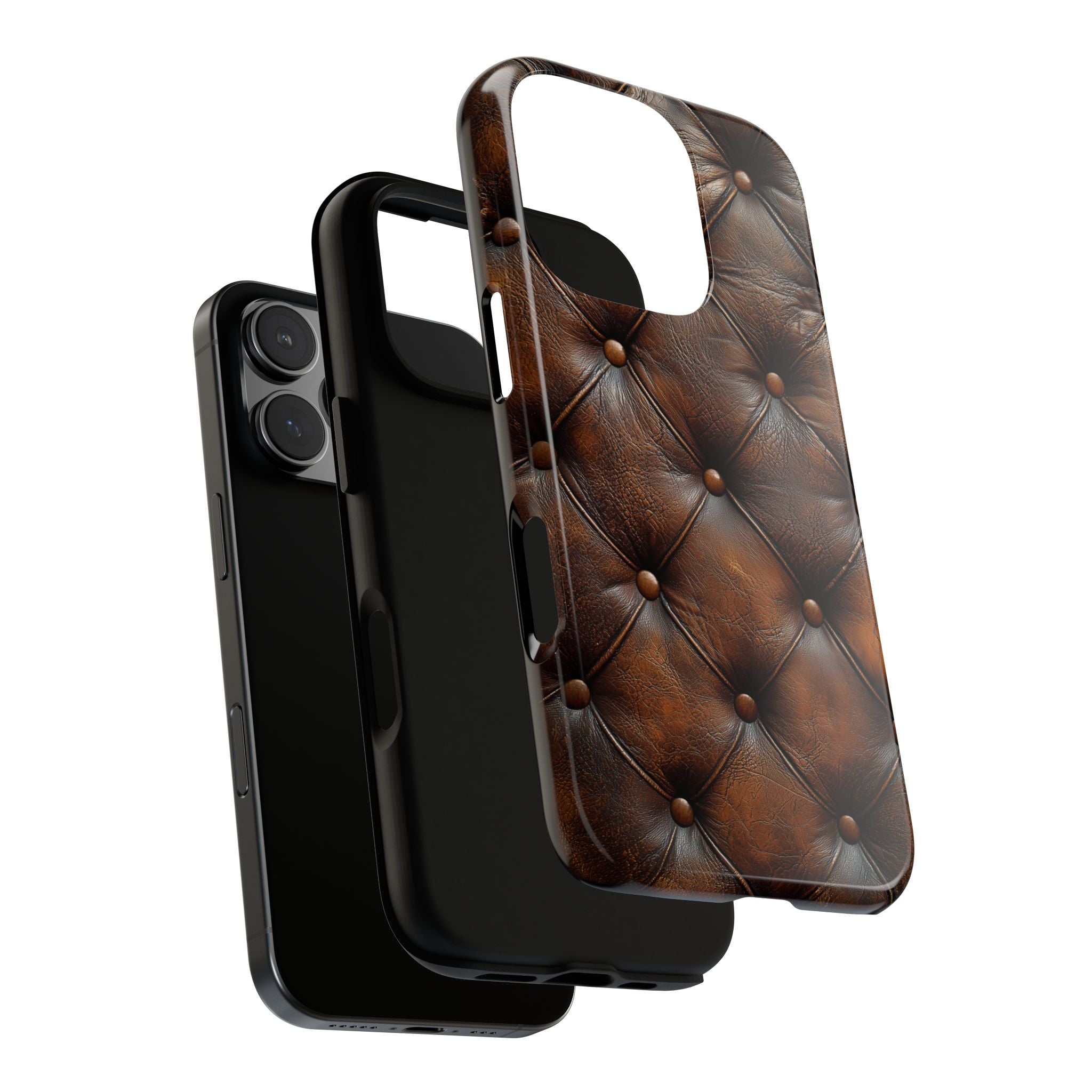 Soft Brown Leather Texture Phone Case