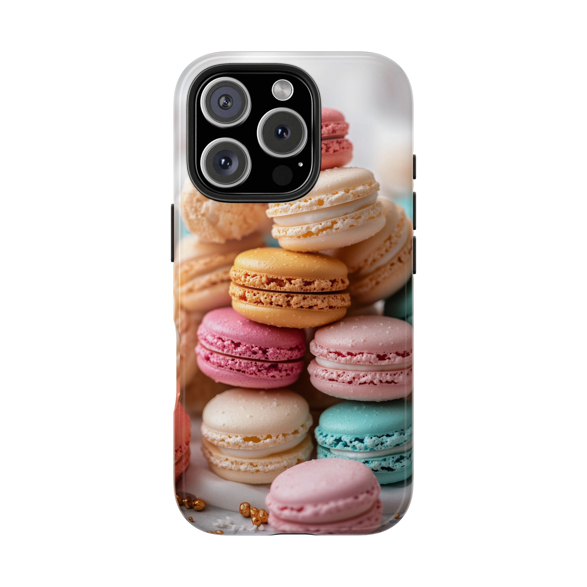 Pastel Macarons, Strong Protection for iPhone and Samsung