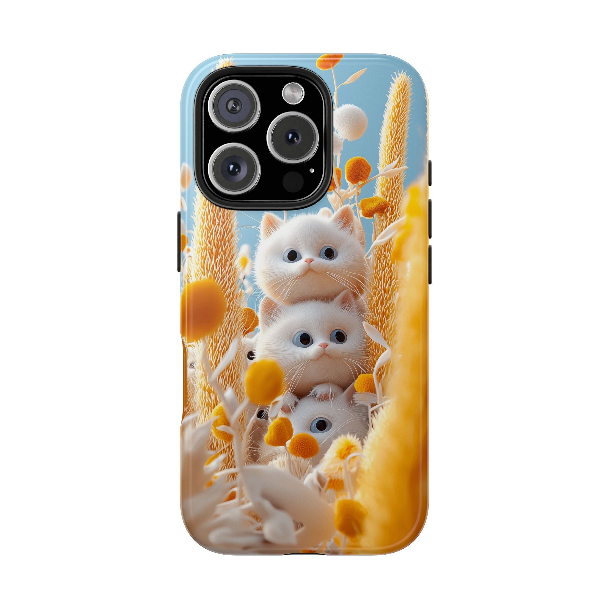 Phone Case Kittens in Wheat Field