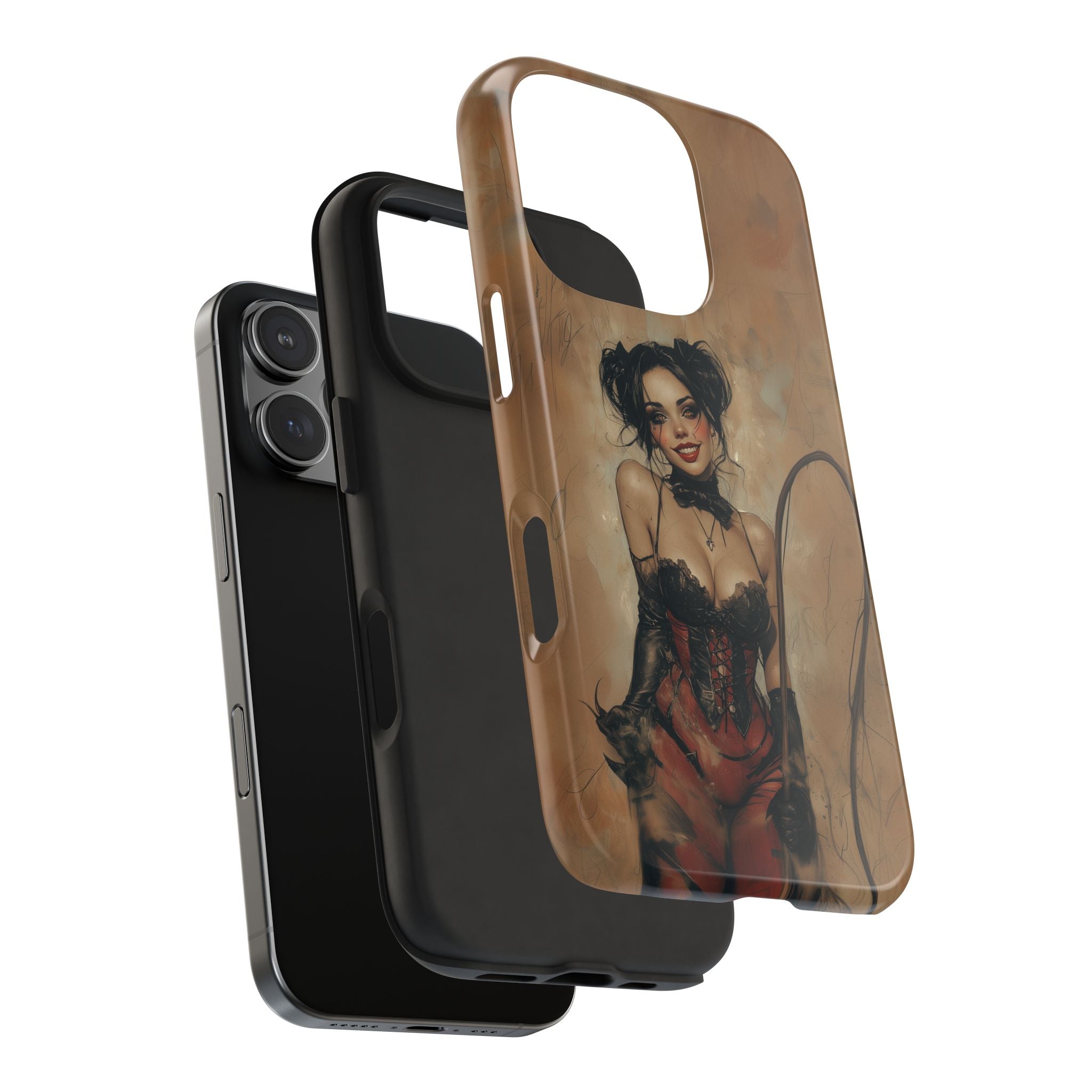 Goth Girl Sketch Phone Case, Tough Protection for iPhone and Samsung