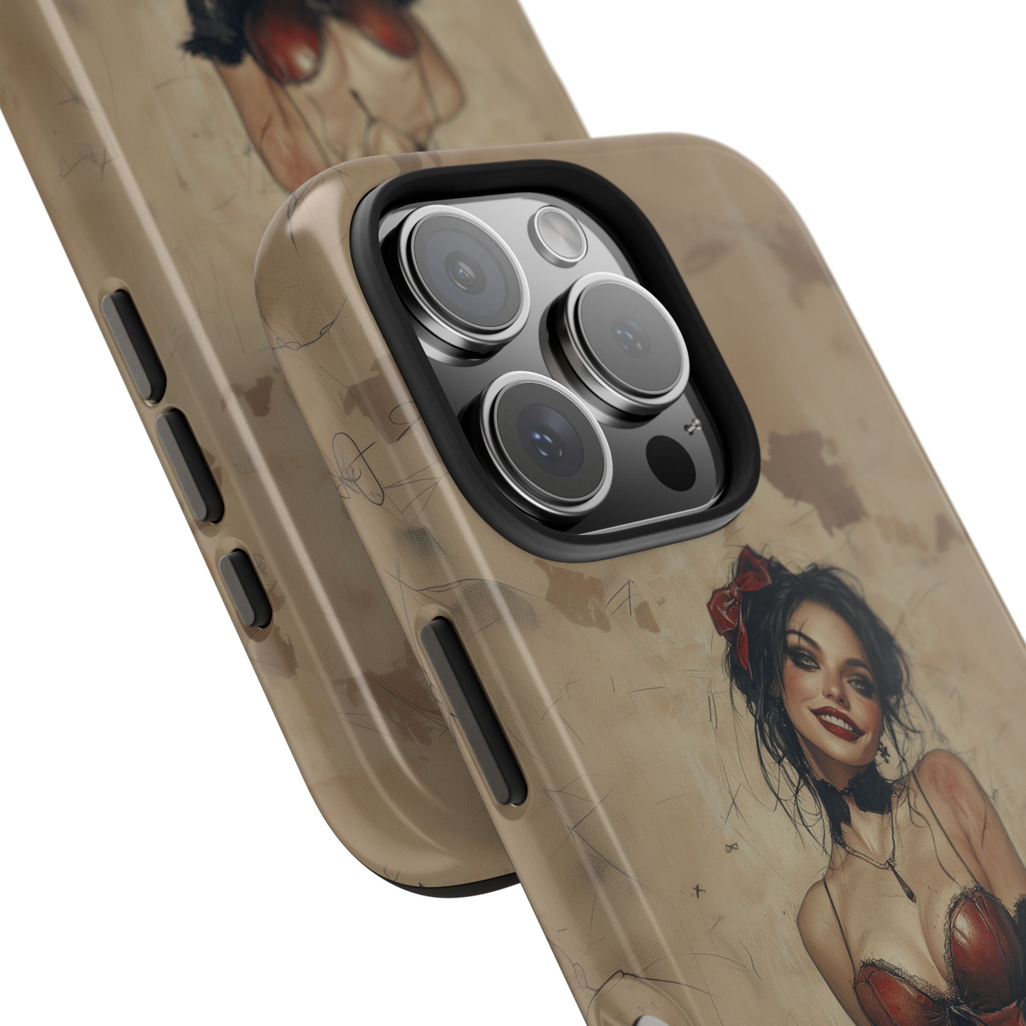 Beautiful Goth Girl in Corset Phone Case, Stylish and Durable for iPhone & Samsung