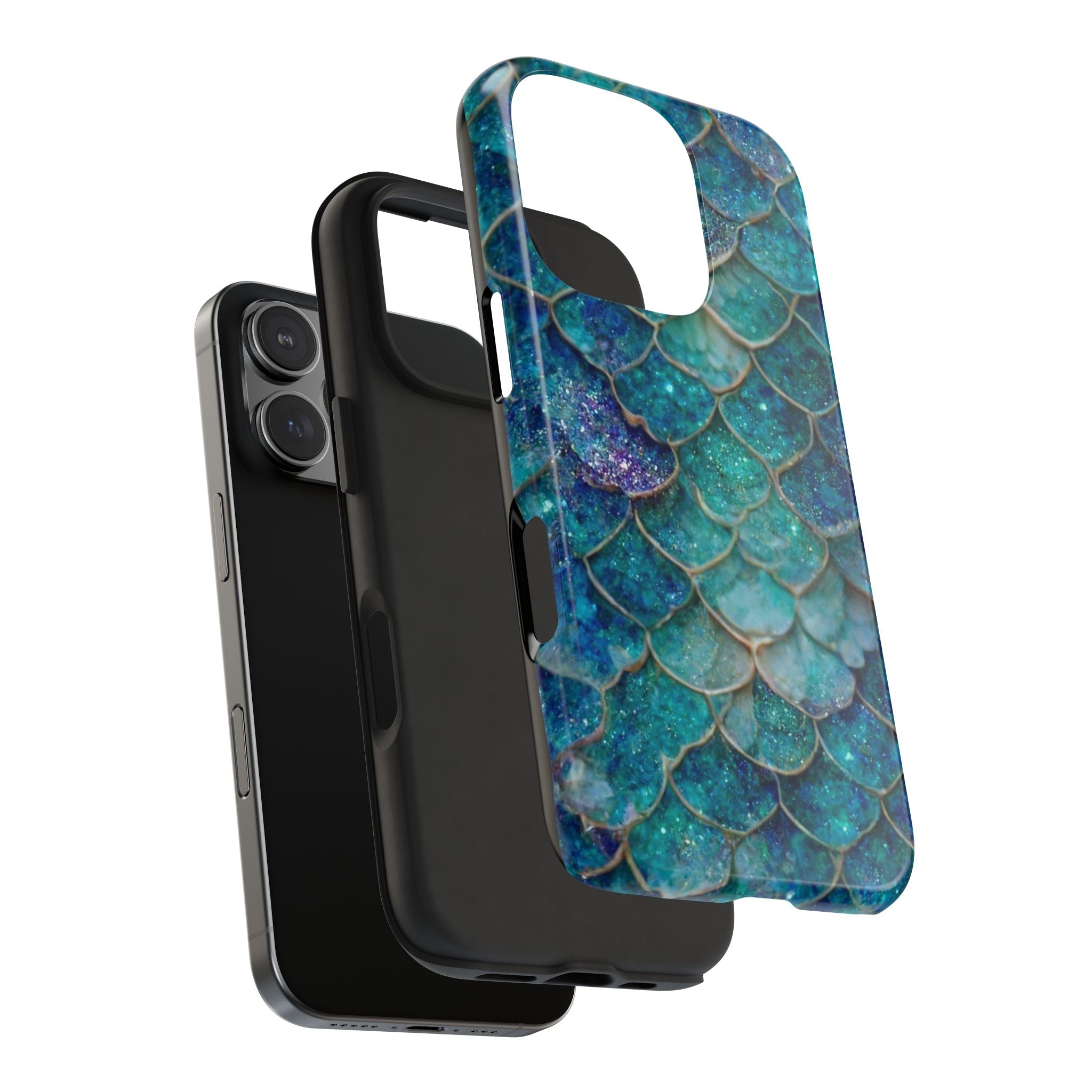 Blue Artwork Pattern, Strong Protection for iPhone and Samsung