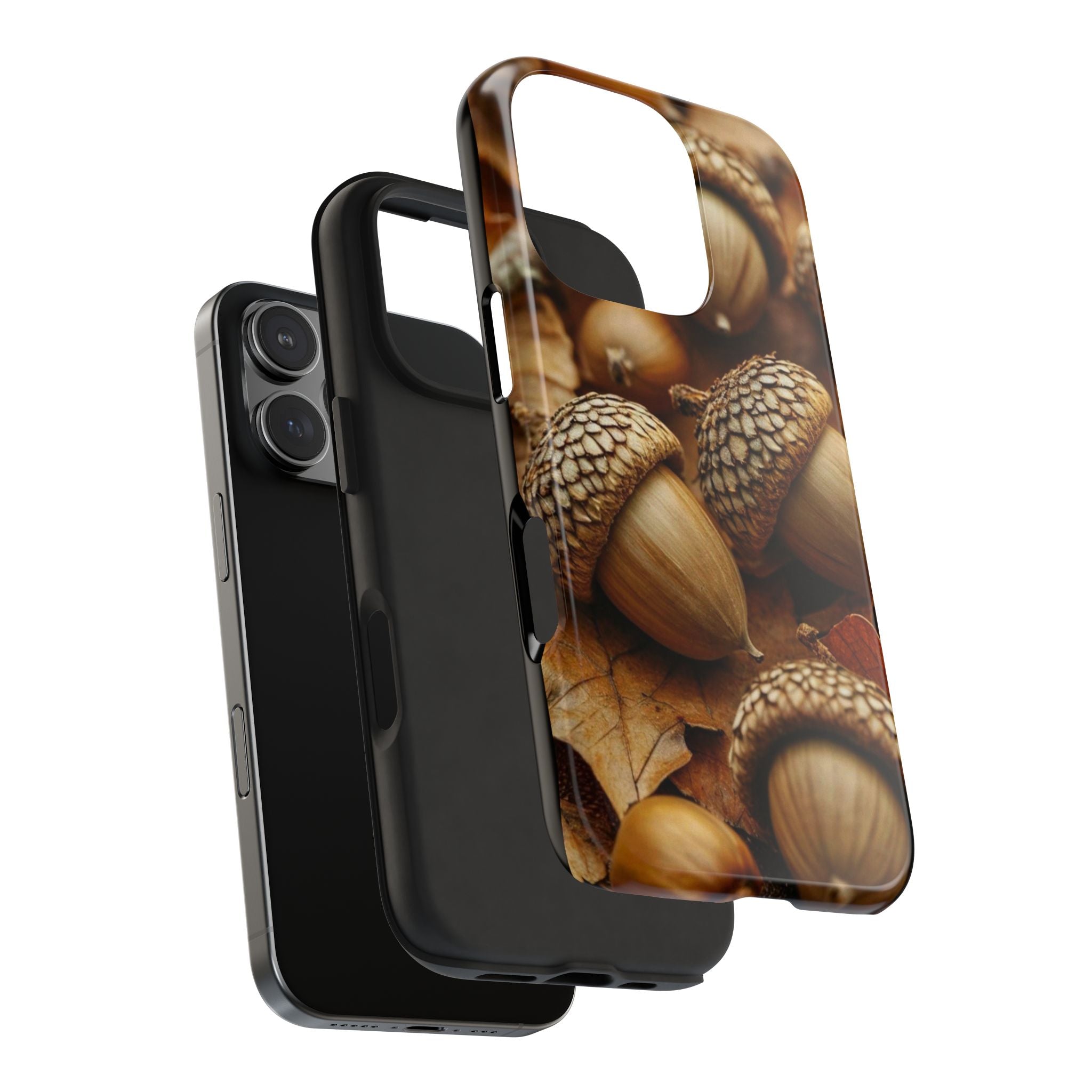 Phone Case - Realistic Acorns, Fall Atmosphere