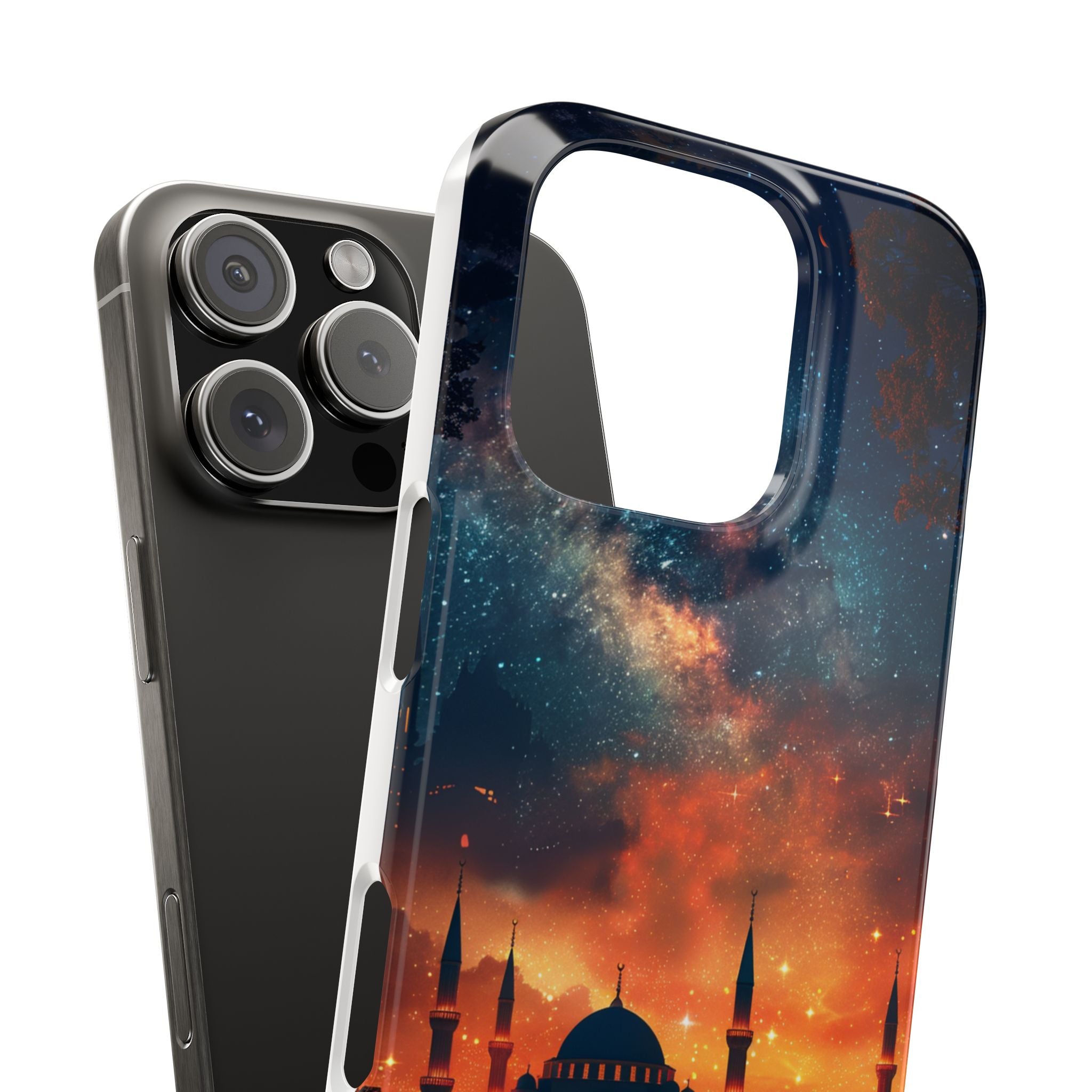 The Ramadan Spirit iPhone Slim Case, Desert under the Crescent Moon, Gift for Eid, Ramadan Mubarak, Oriental Vibes