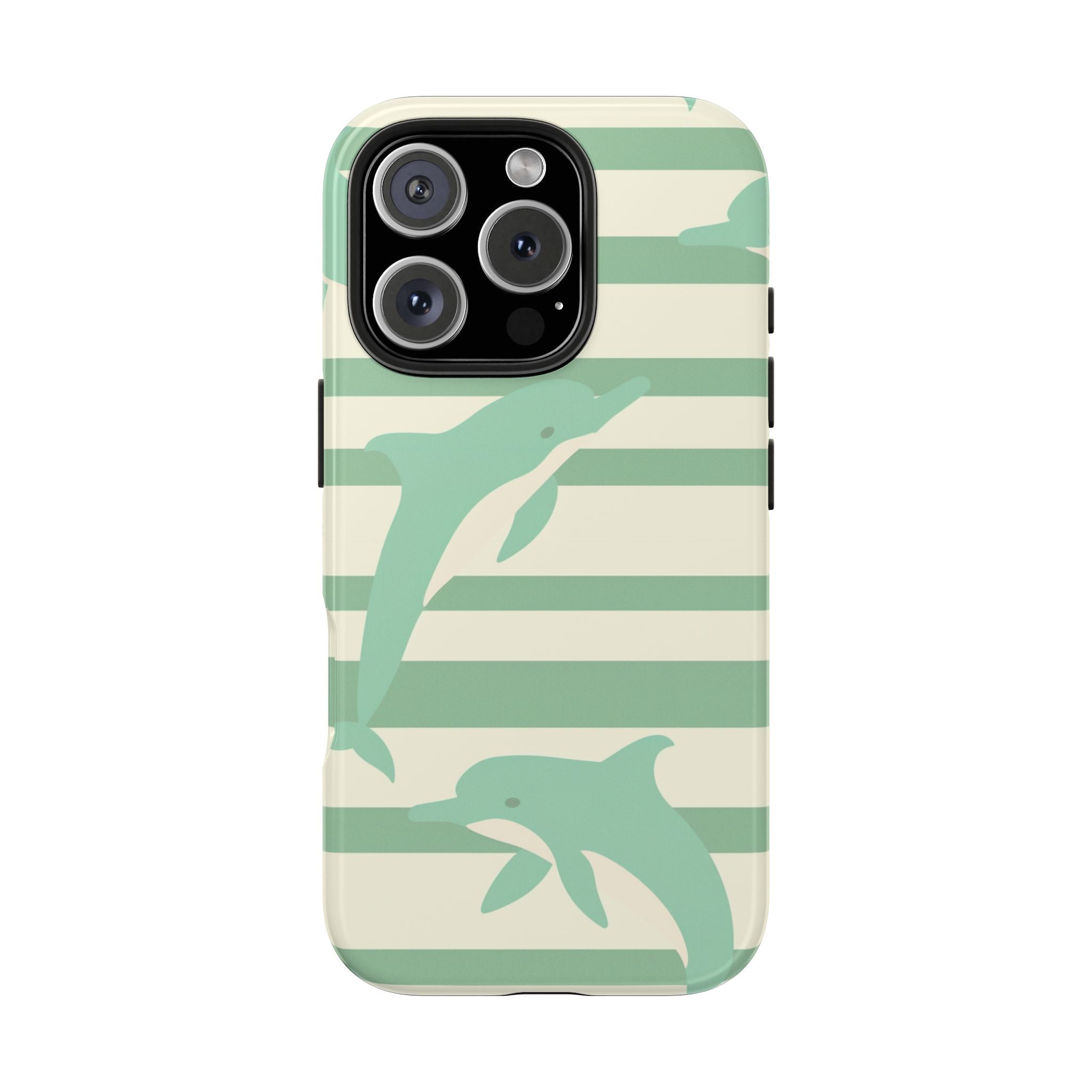 Turquoise Dolphins, Strong Protection for iPhone and Samsung