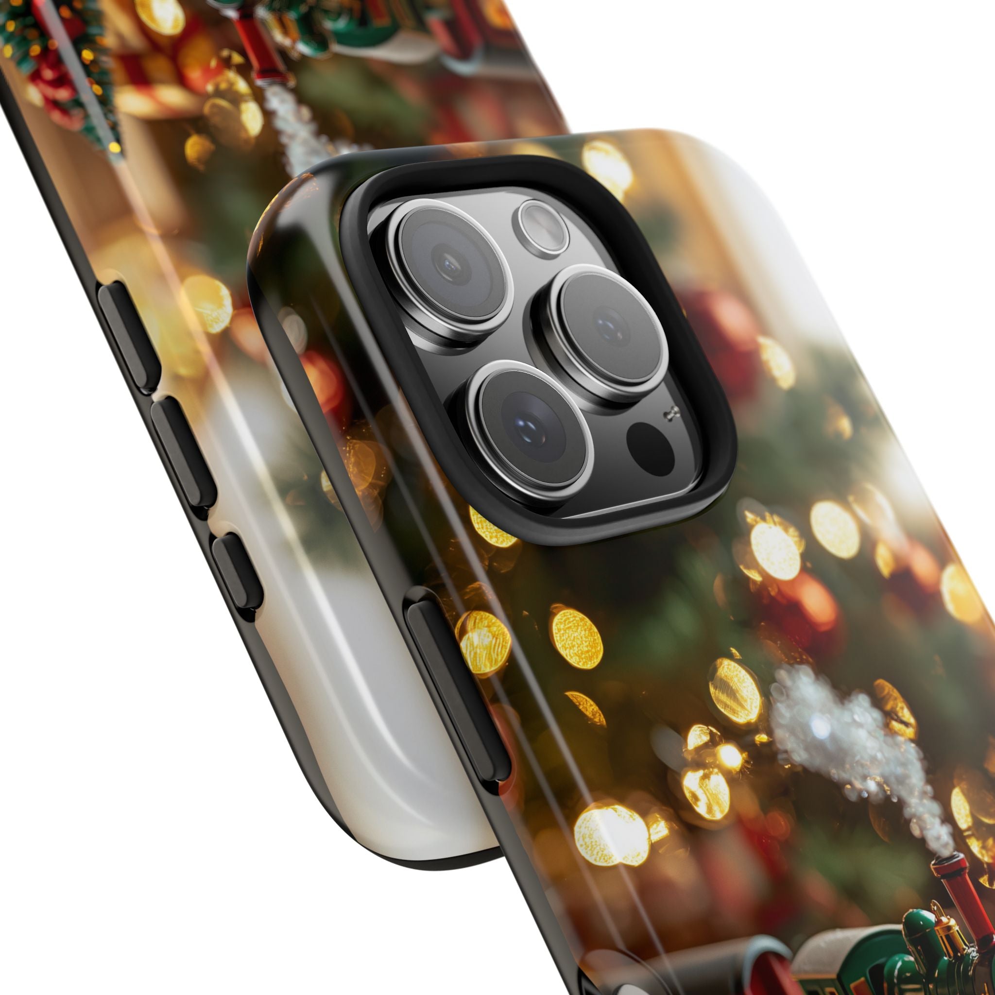 Phone Case - Toy Train on Christmas Morning Design