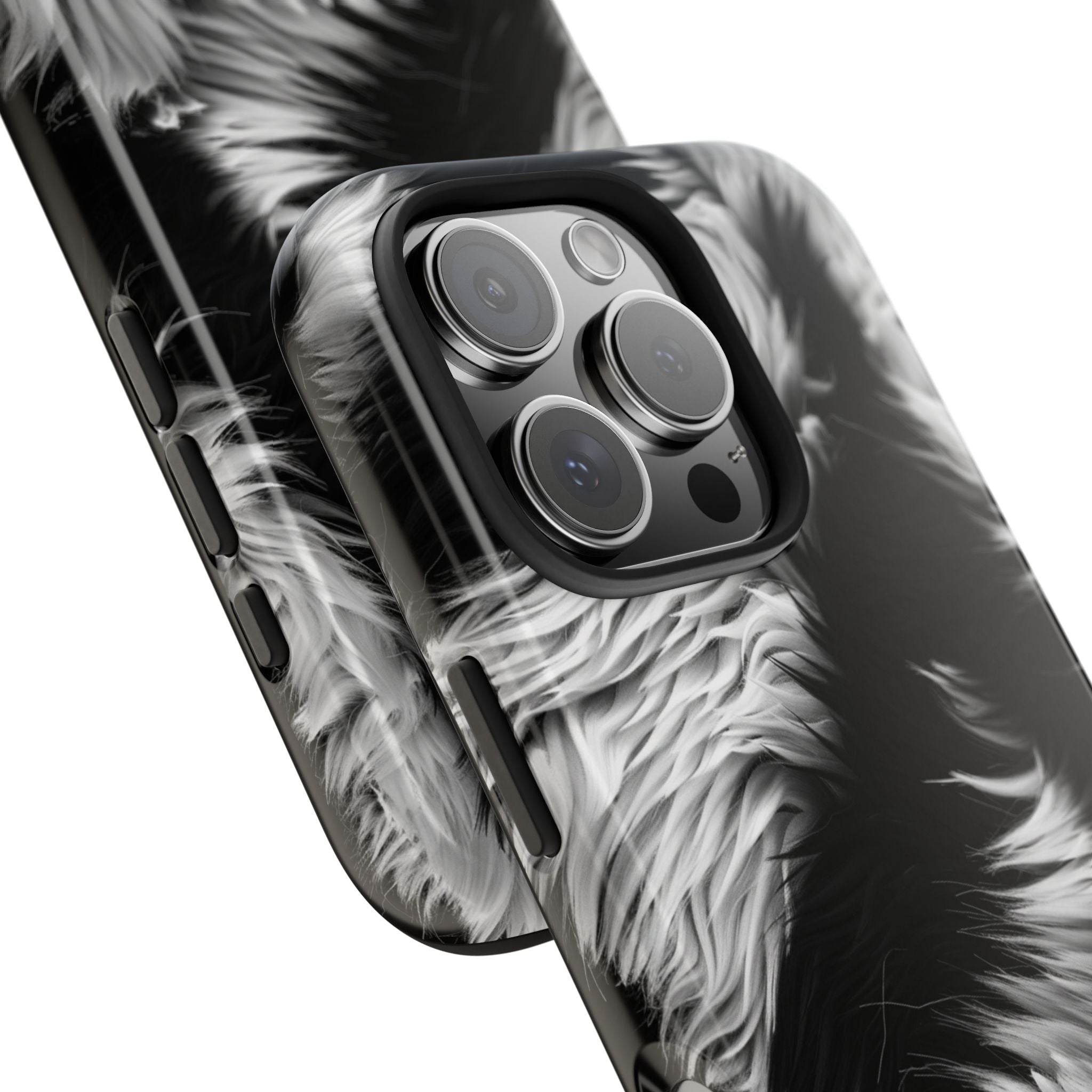 Black and White Tiger Stripes, Strong Protection for iPhone and Samsung