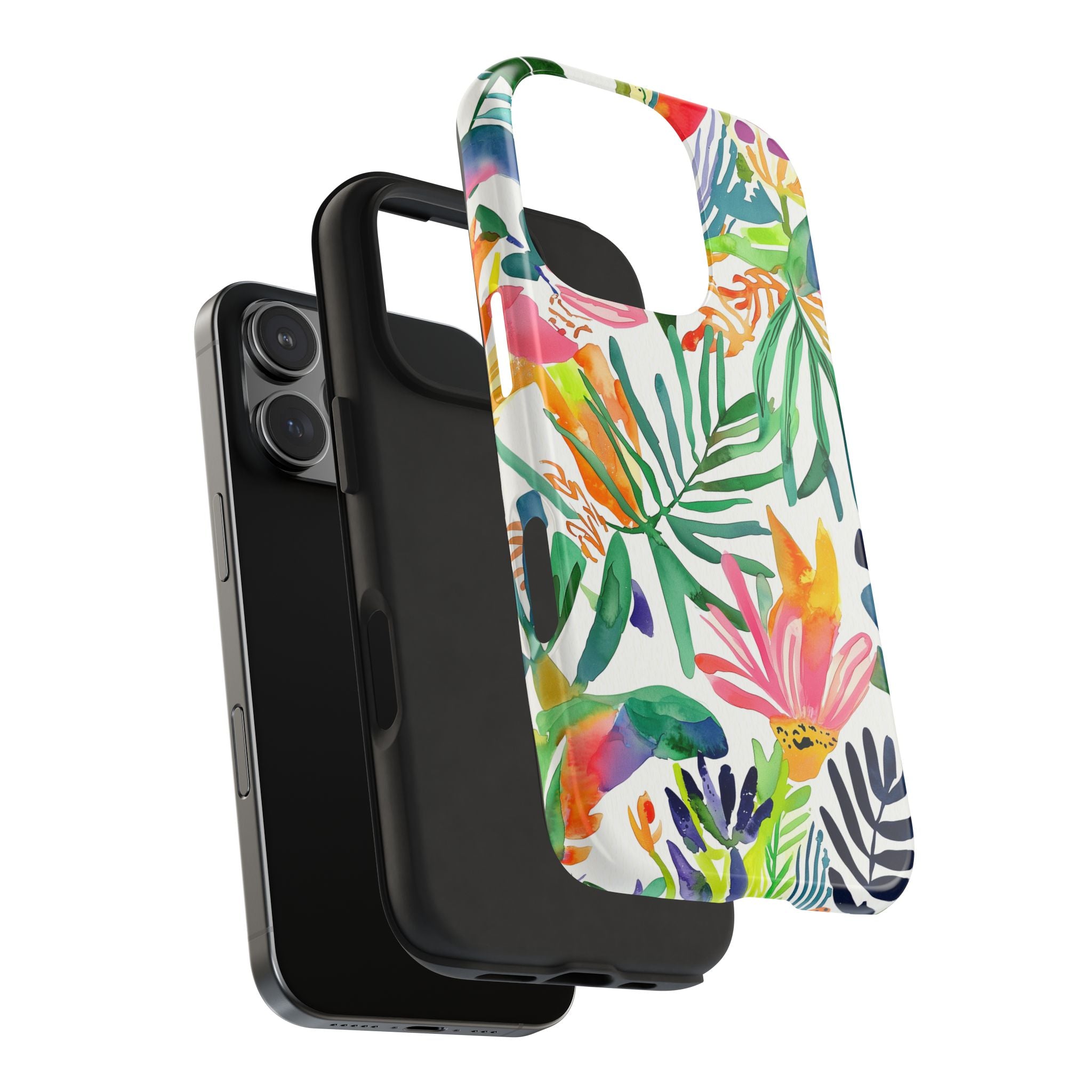 Watercolor Indian Jungle, Strong Protection for iPhone and Samsung