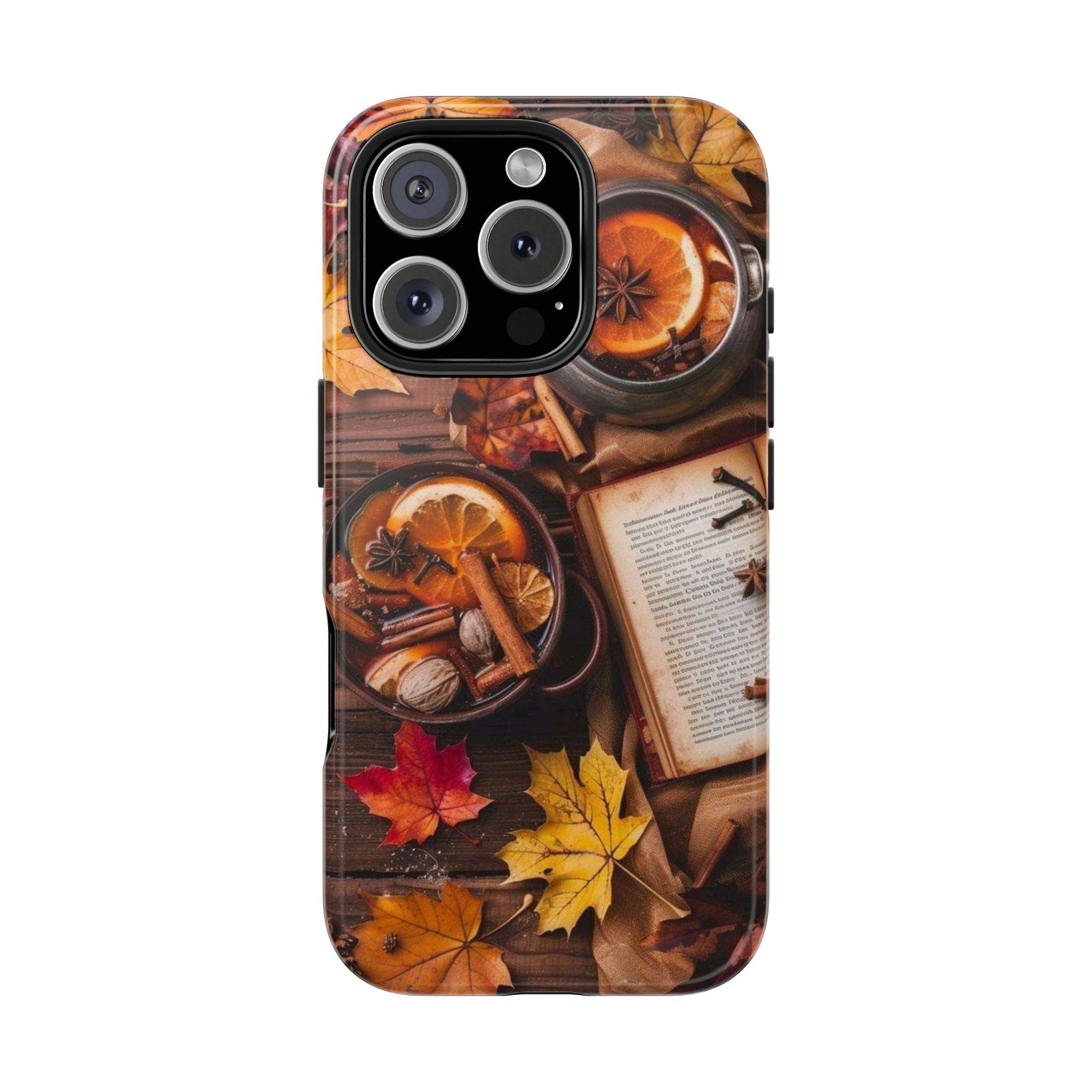 Halloween Decor, Tea, Cinnamon, Herbs, Cookies Phone Case, Fall Atmosphere