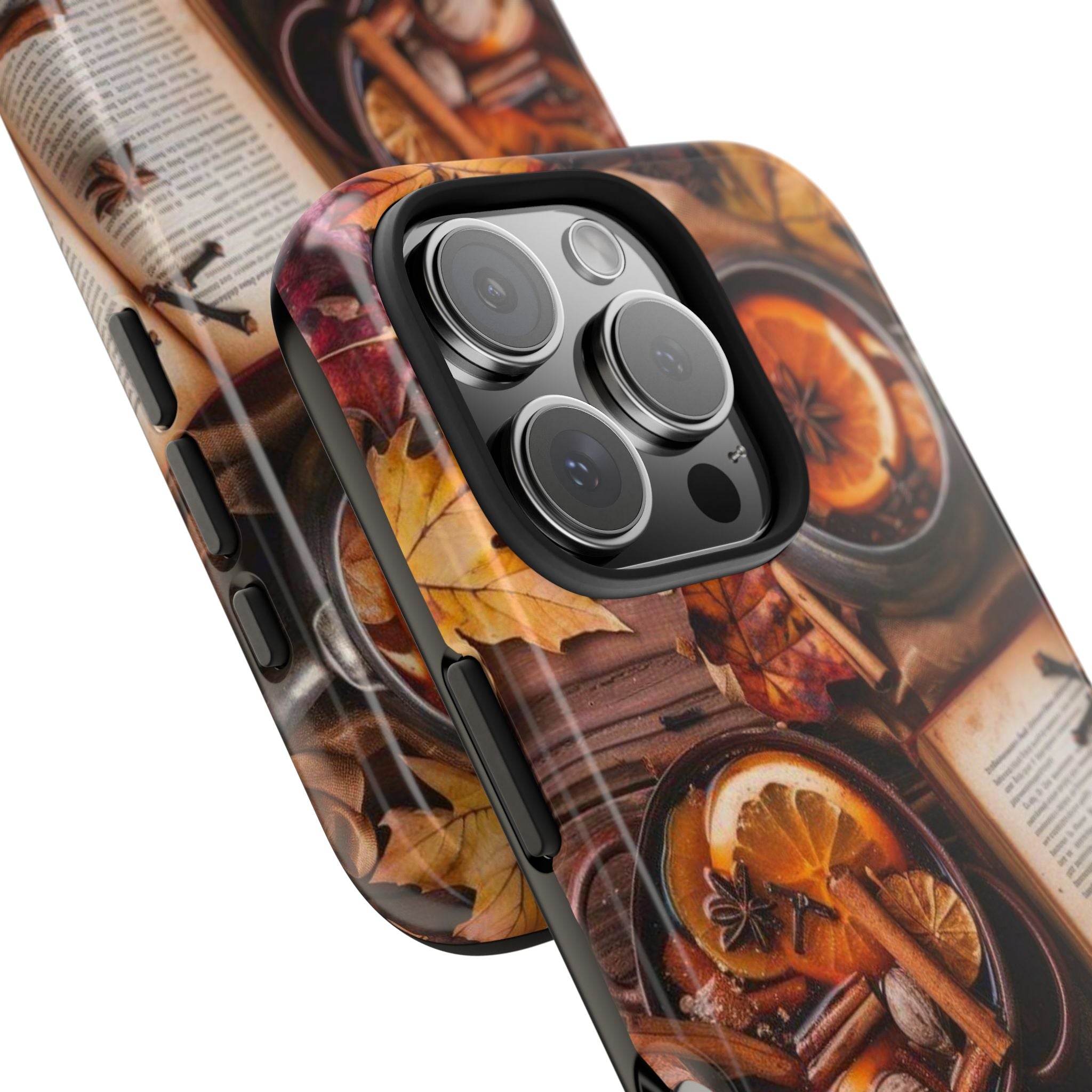 Halloween Decor, Tea, Cinnamon, Herbs, Cookies Phone Case, Fall Atmosphere