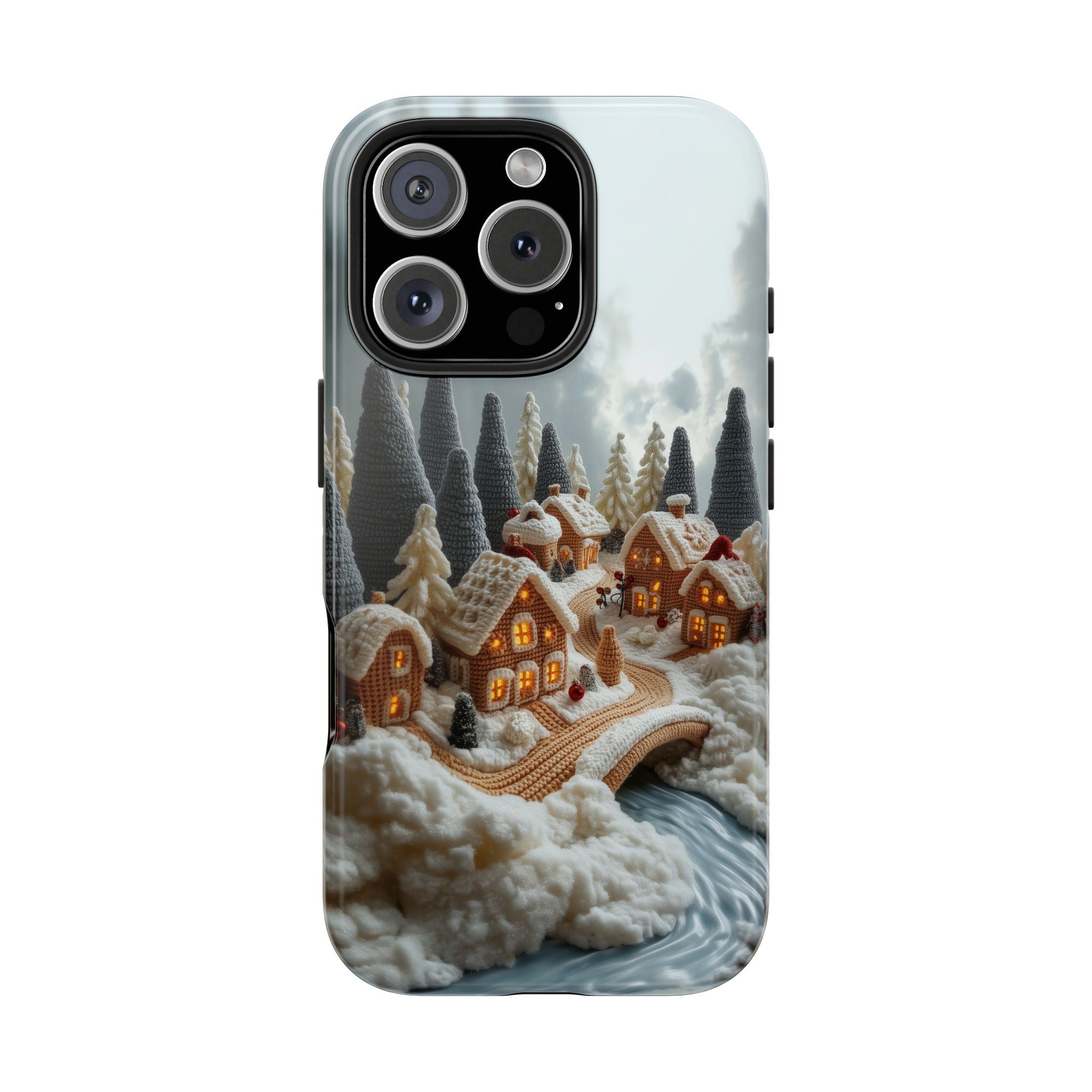 Christmas Cozy Village, Amigurumi Style, Strong Protection for iPhone and Samsung