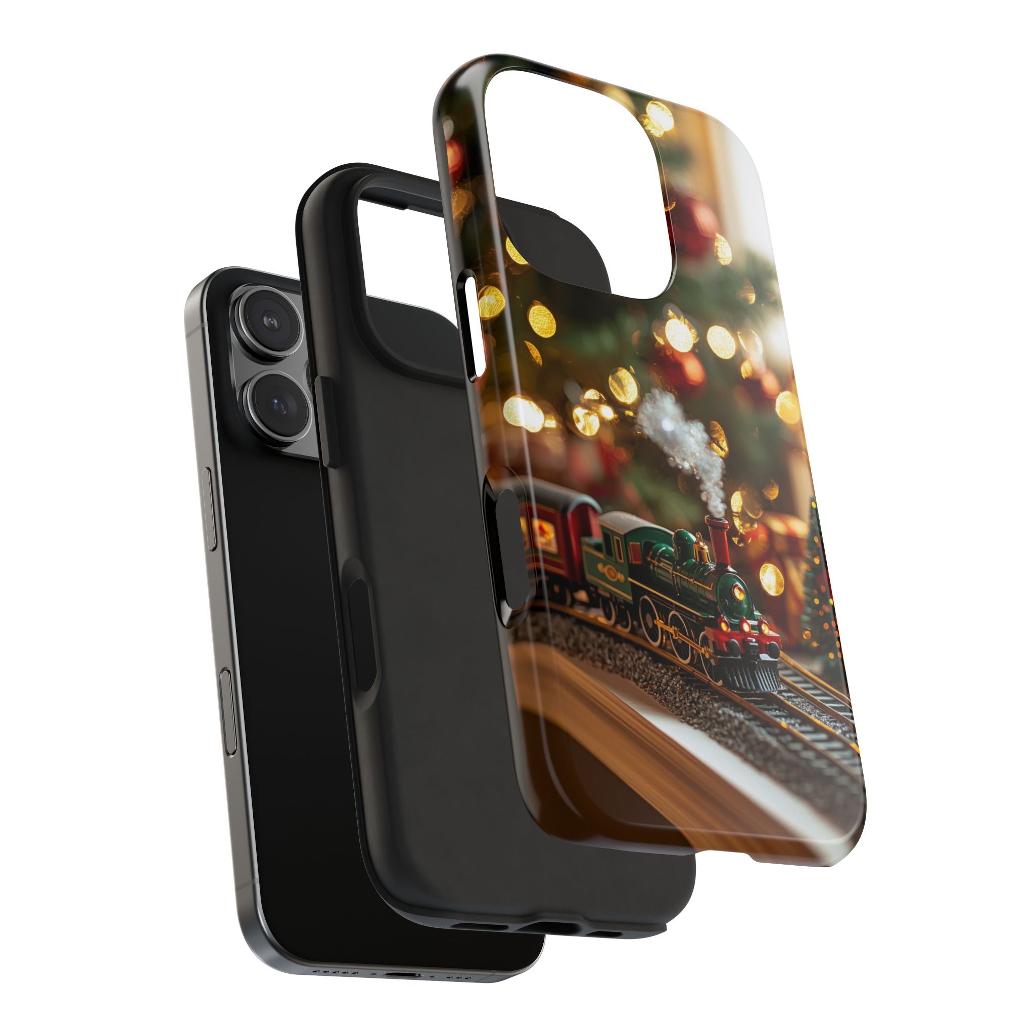 Phone Case - Toy Train on Christmas Morning Design