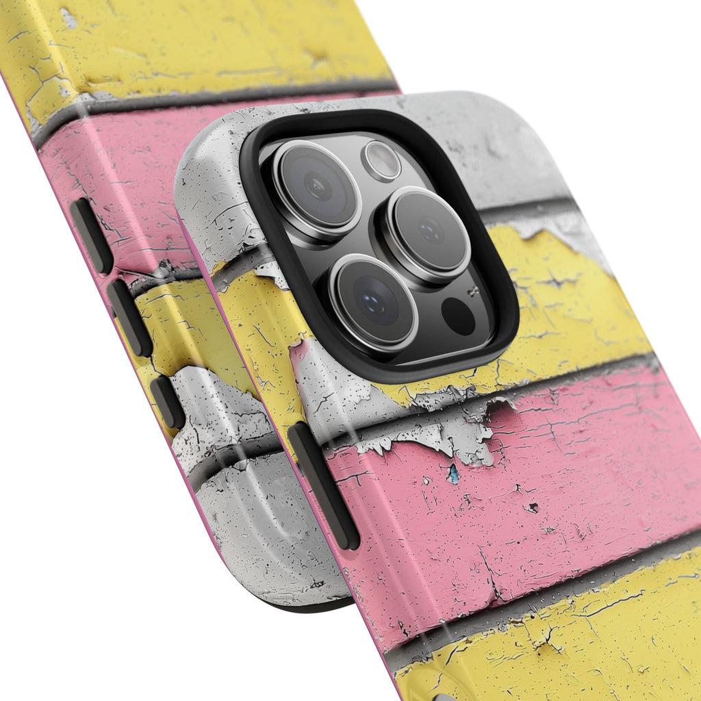 Phone Case - Colorful Peeling Paint Texture in Pastel Colors
