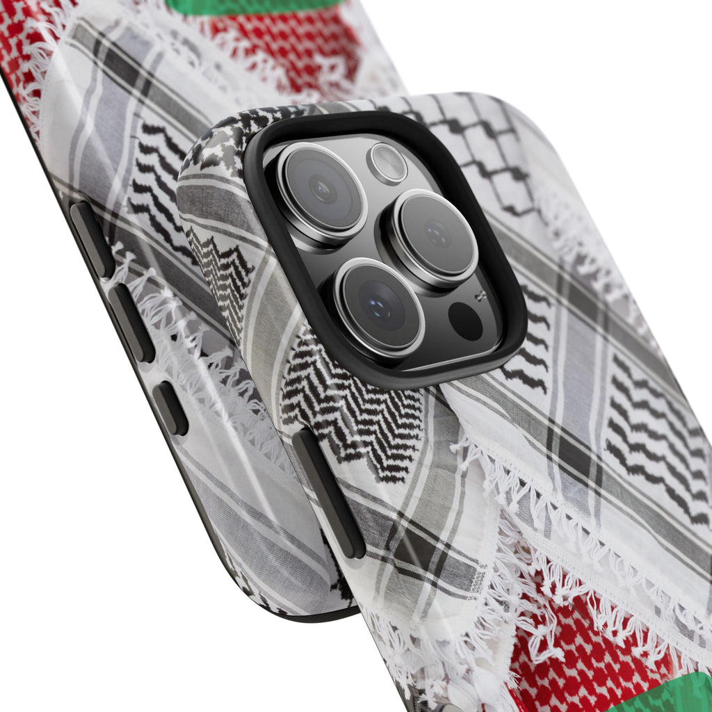 Tough Case, Free Palestine for iPhone, Gaza, Jerusalem, Palestinian Scarf, Koufiyeh, Symbol of Palestine