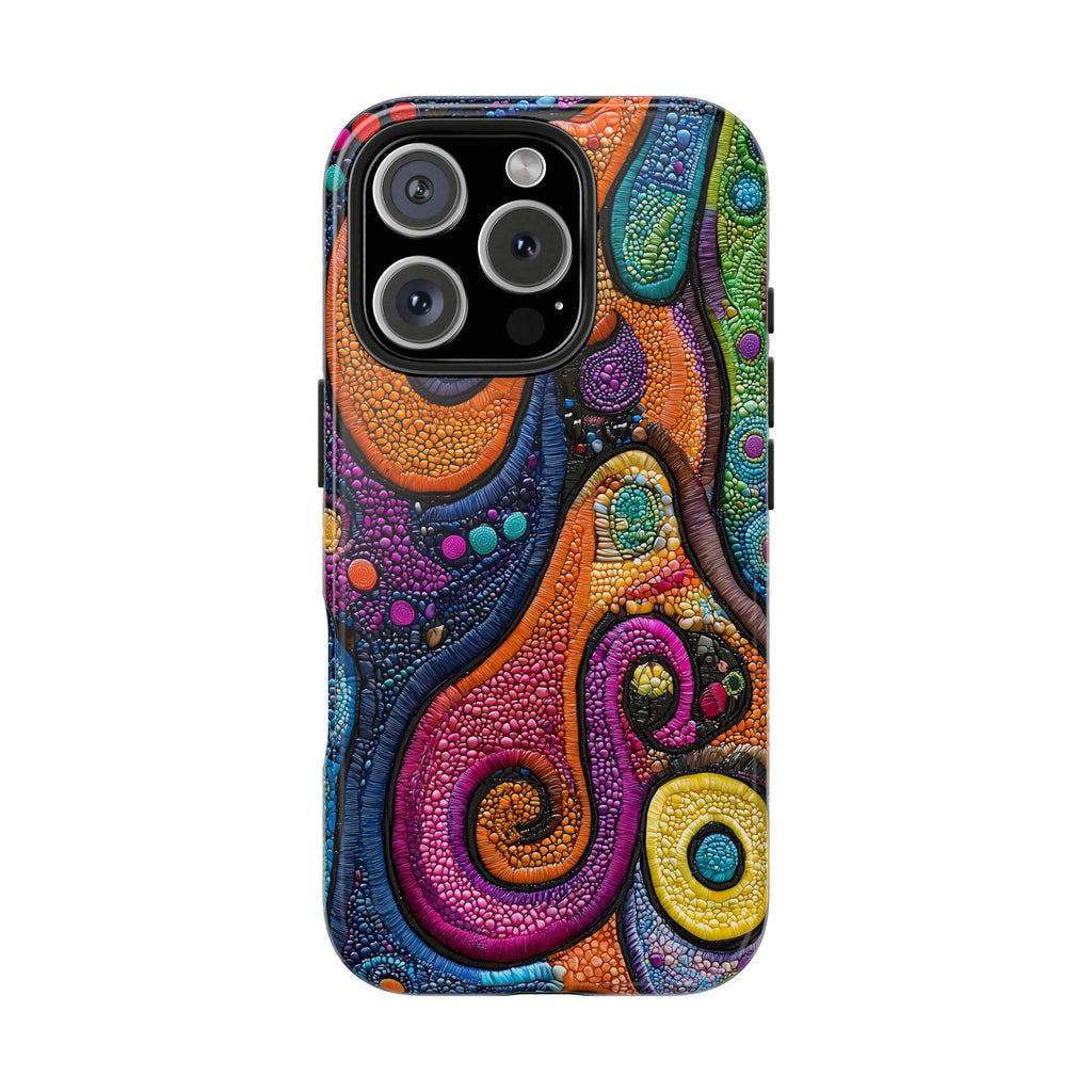 Paisley Patchwork Tile, Strong Protection for iPhone and Samsung