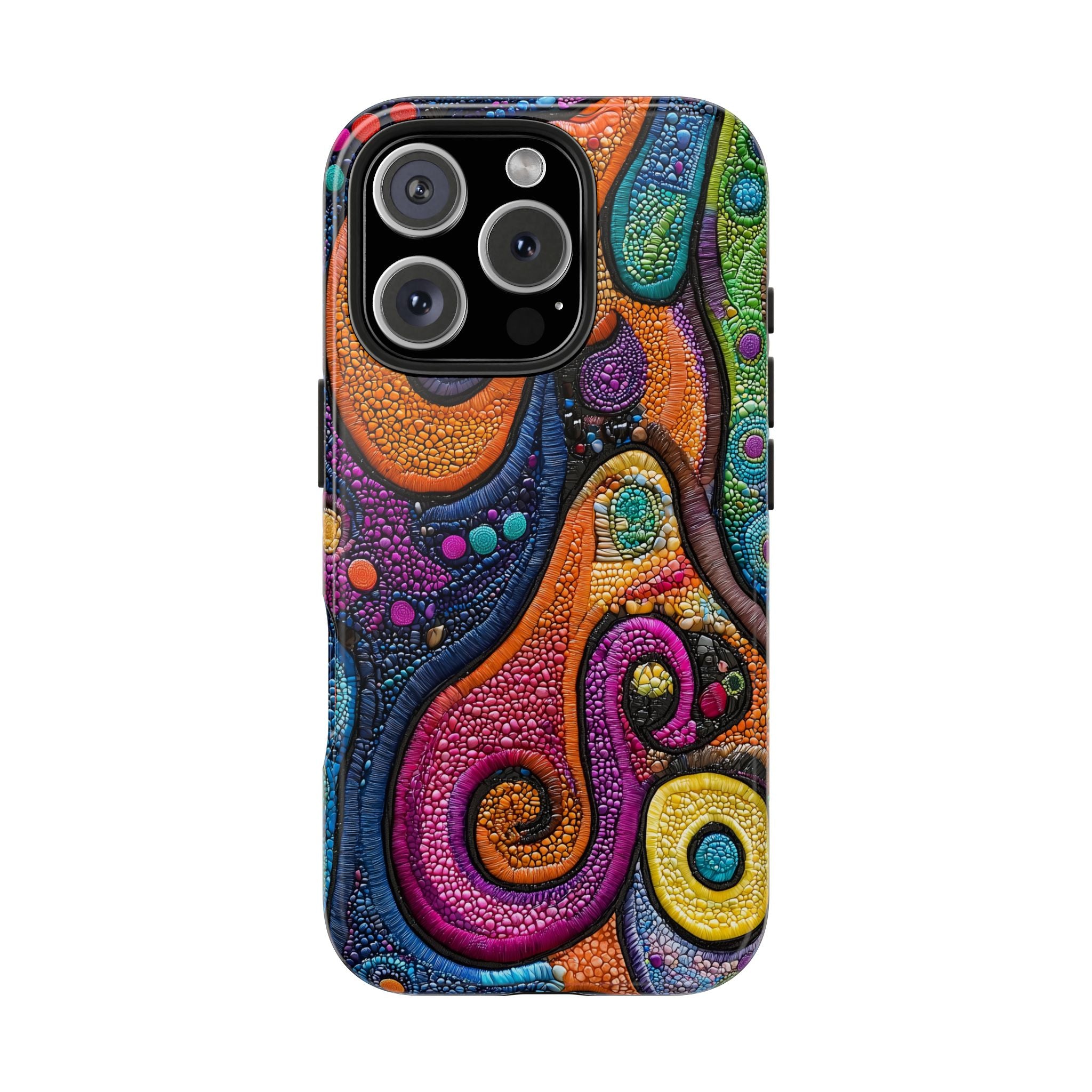 Paisley Patchwork Tile, Strong Protection for iPhone and Samsung