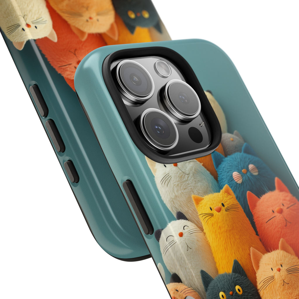 A Pile of Kittens Phone Cover Tough Case, Cotton and 3D illusion, iPhone and Samsung