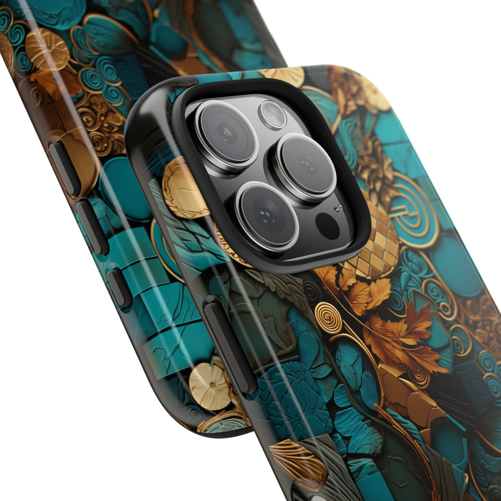Colorful Tile Design, Strong Protection for iPhone and Samsung
