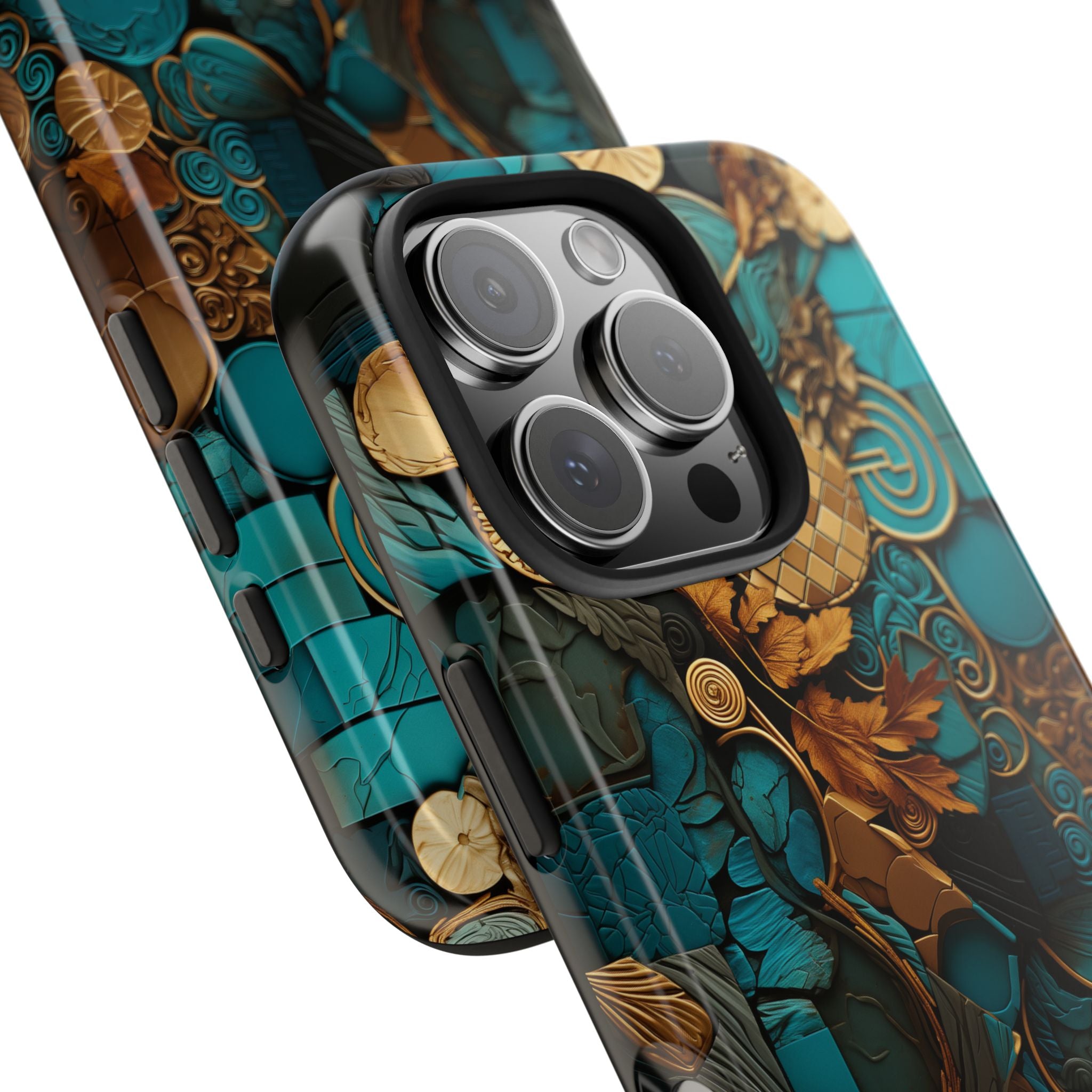 Colorful Tile Design, Strong Protection for iPhone and Samsung