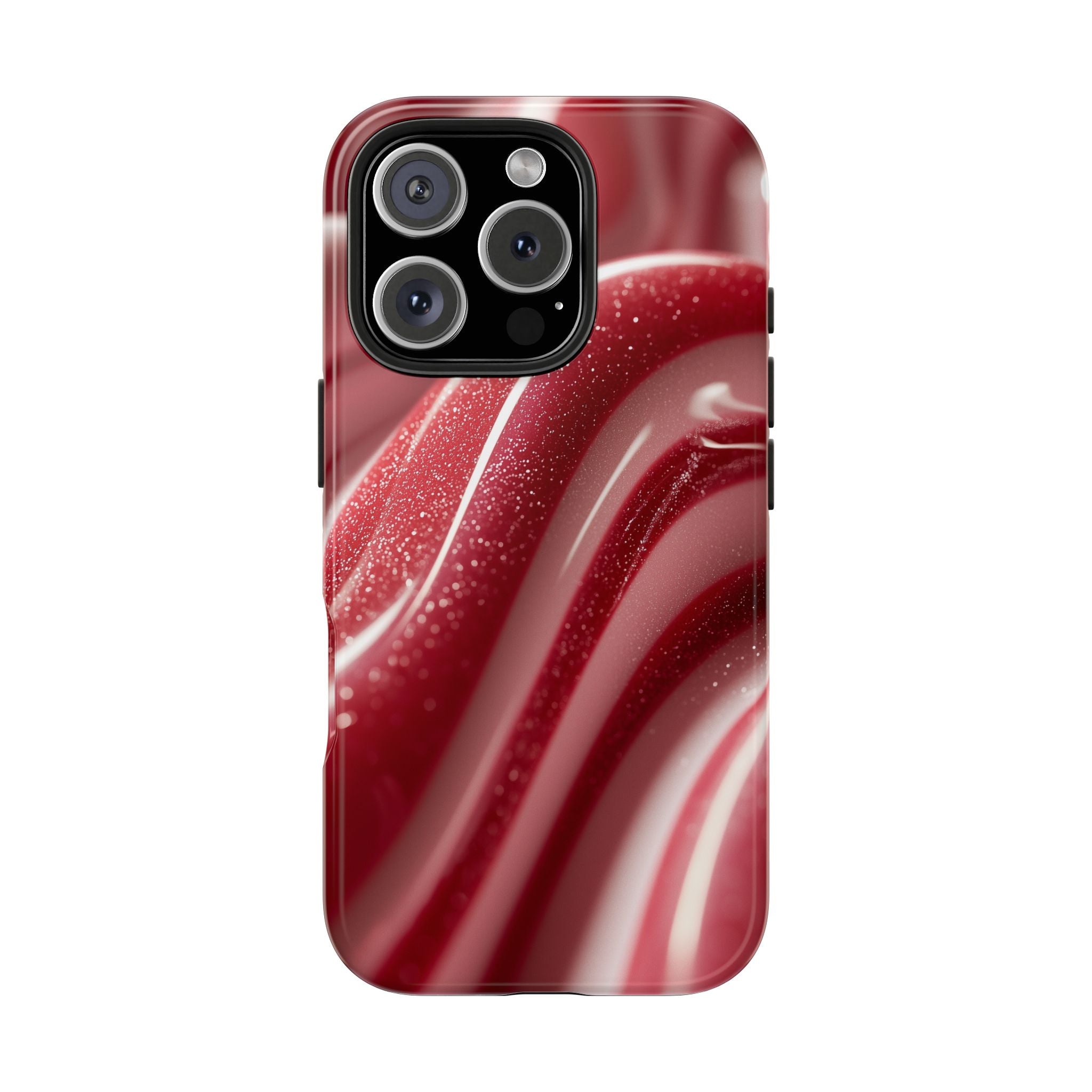 Phone Cases - Red and White Striped Christmas Candy Design