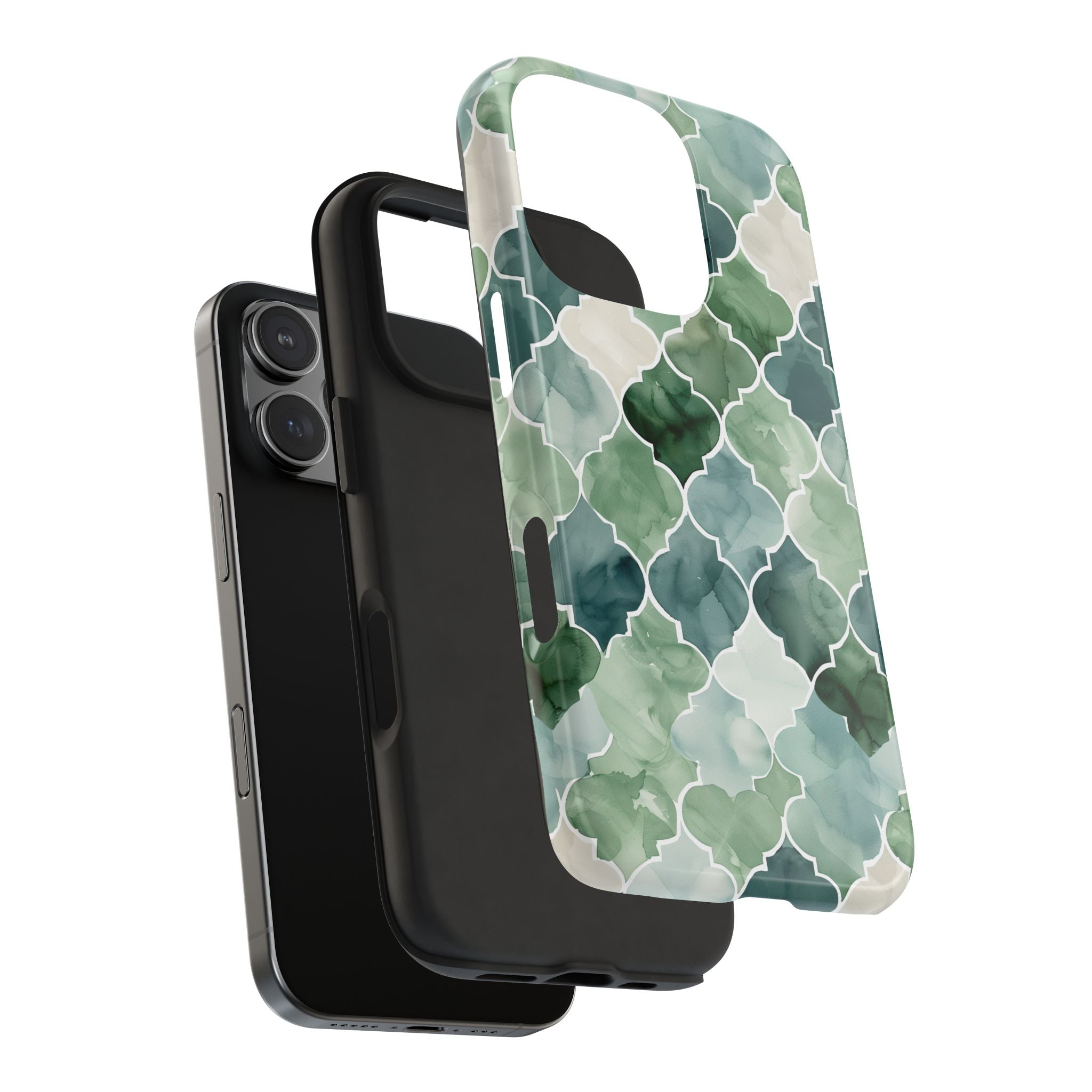 Lattice Pattern in Muted Pastel Watercolors, Phone Case for iPhone and Samsung, Bold and Durable