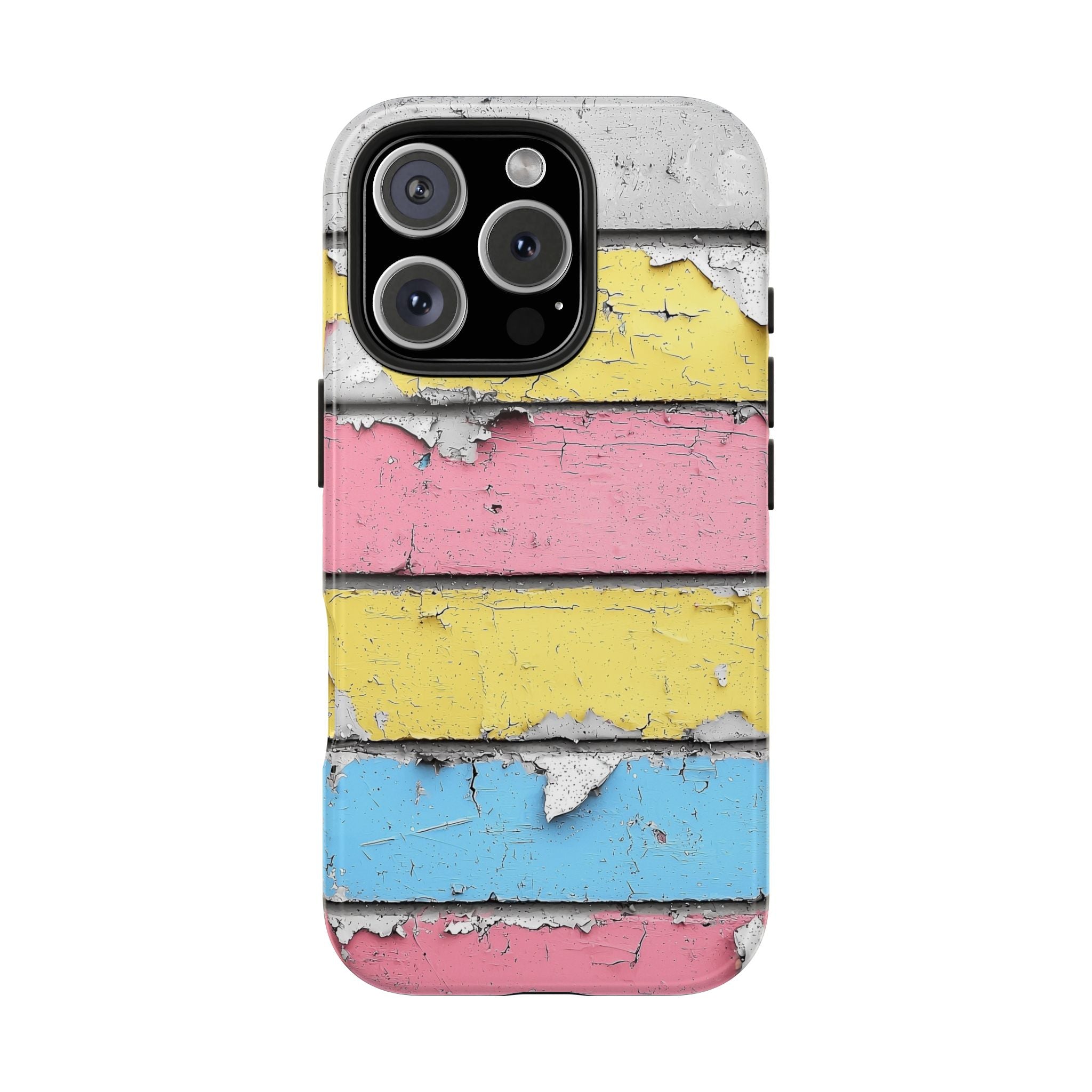 Phone Case - Colorful Peeling Paint Texture in Pastel Colors