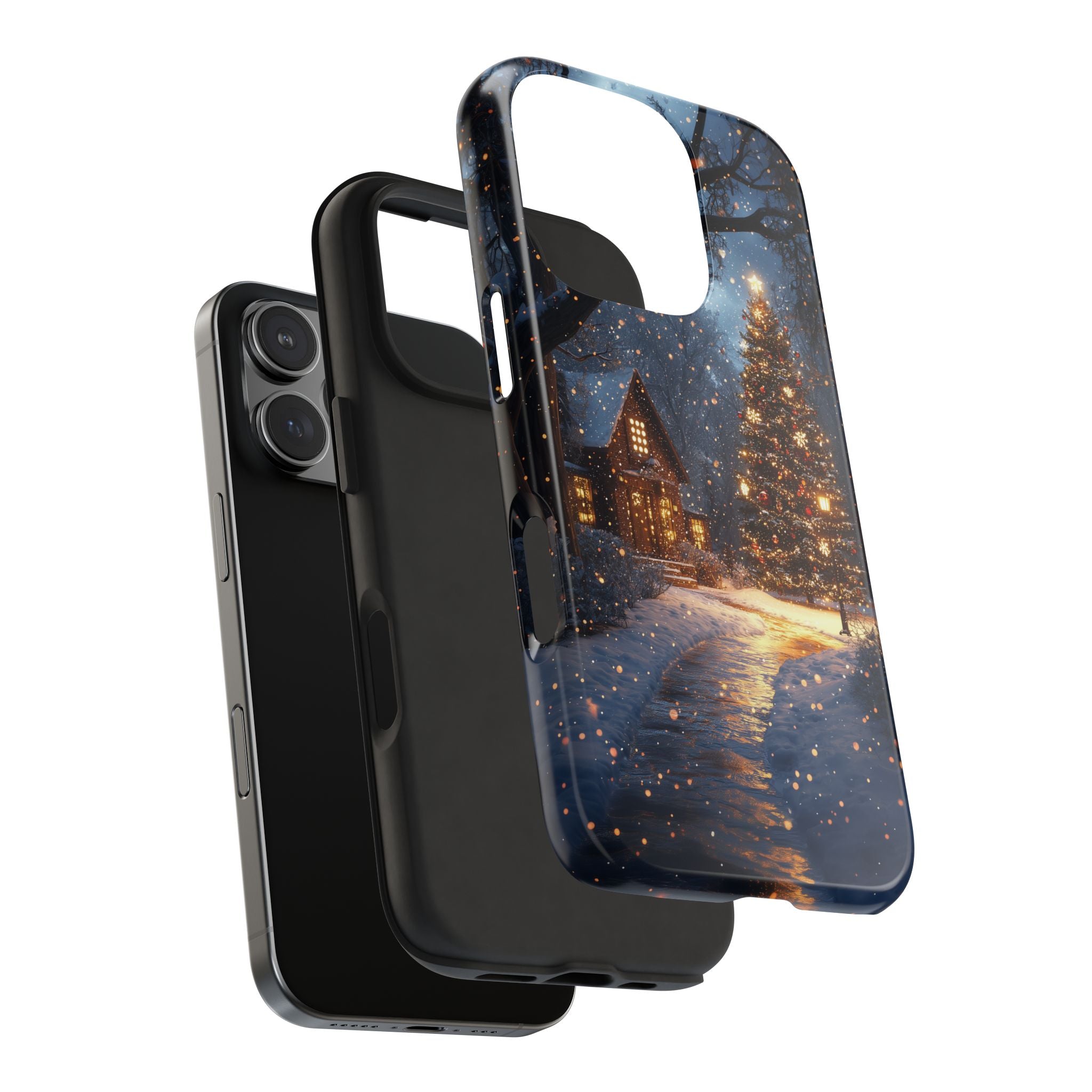 Christmas Tree in a Cottage, Strong Protection for iPhone and Samsung