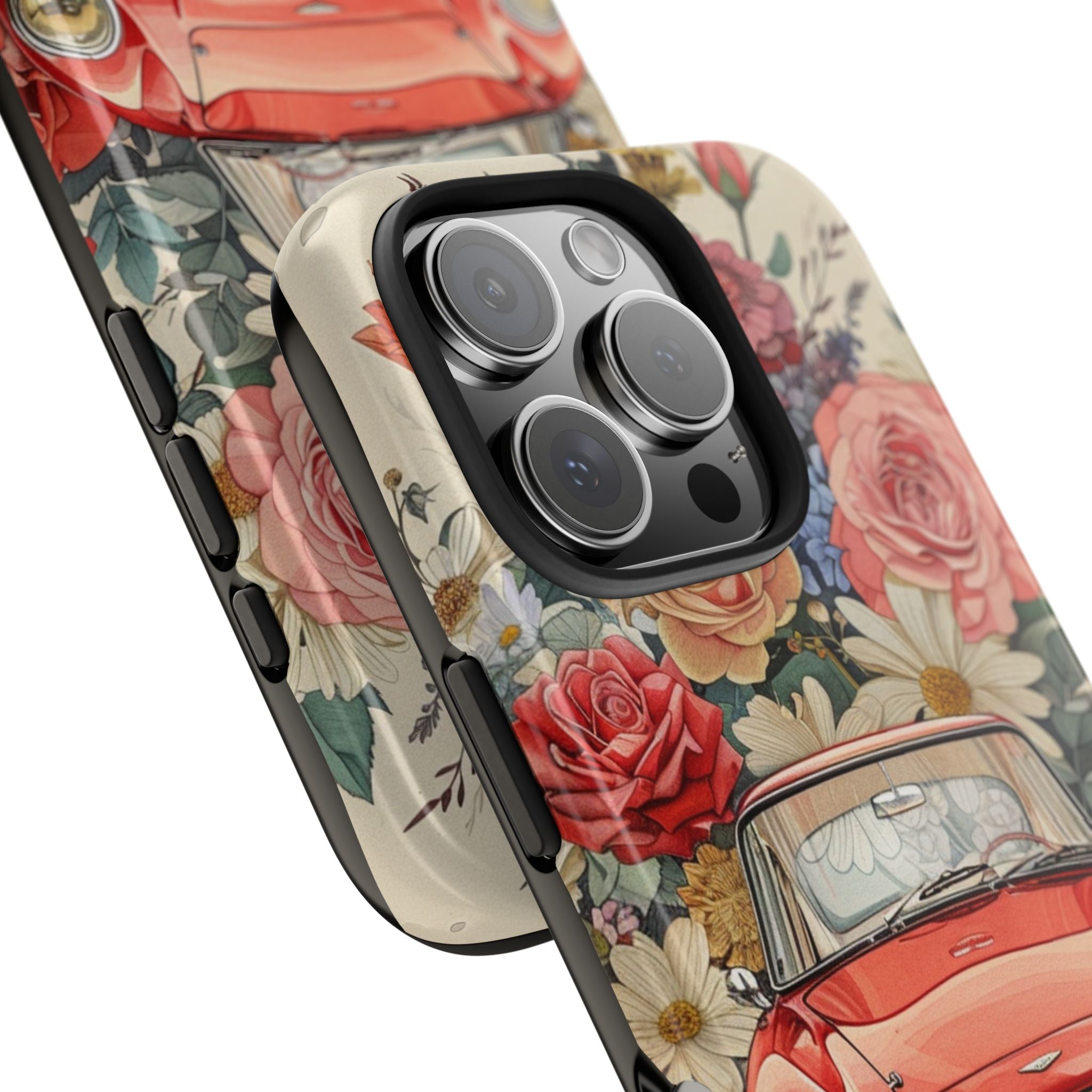Phone Case - The Summer Ride Tough Case, Corvette, Flowers and Travel