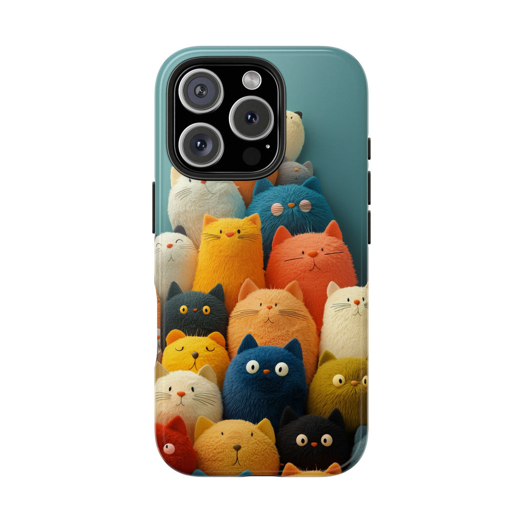 A Pile of Kittens Phone Cover Tough Case, Cotton and 3D illusion, iPhone and Samsung