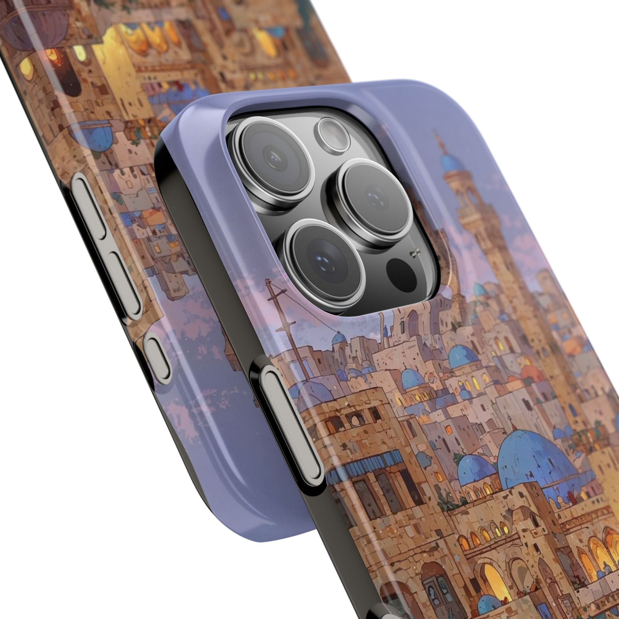 Slim Phone Cases, Jerusalem at Dusk, Free Palestine, Old Town Architecture, Dome Towers, Palestinian Gift