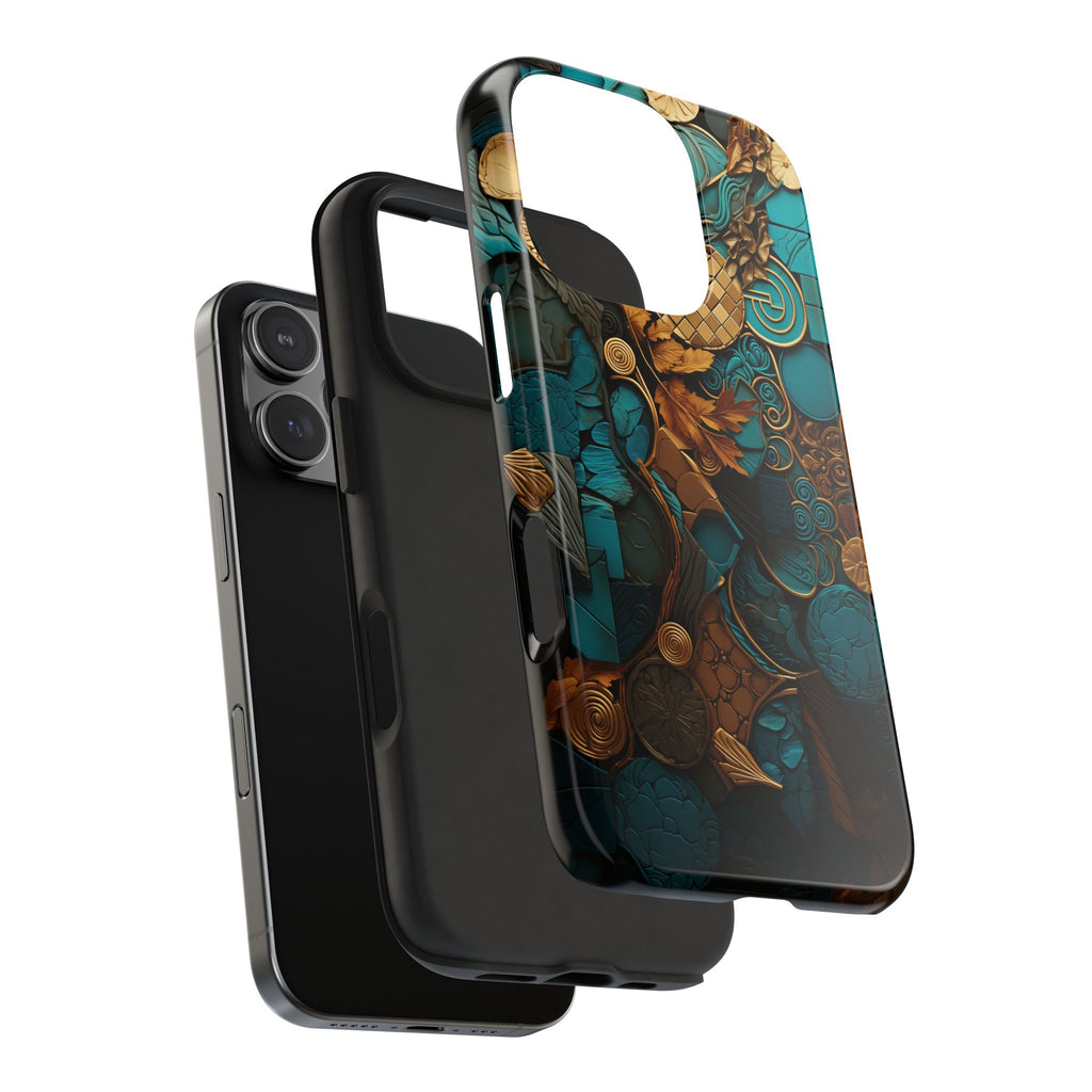 Colorful Tile Design, Strong Protection for iPhone and Samsung