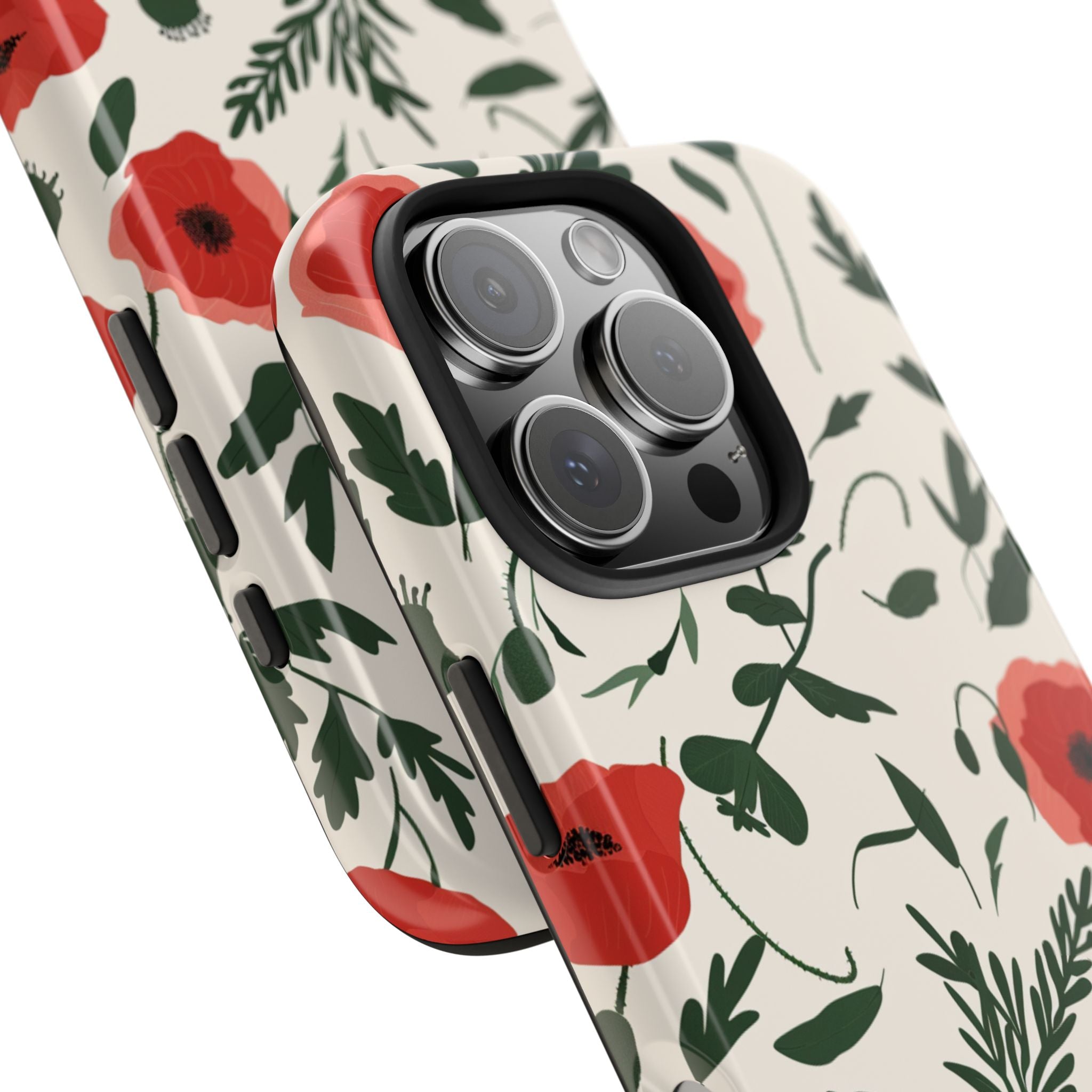 Cute Poppies, Strong Protection for iPhone and Samsung