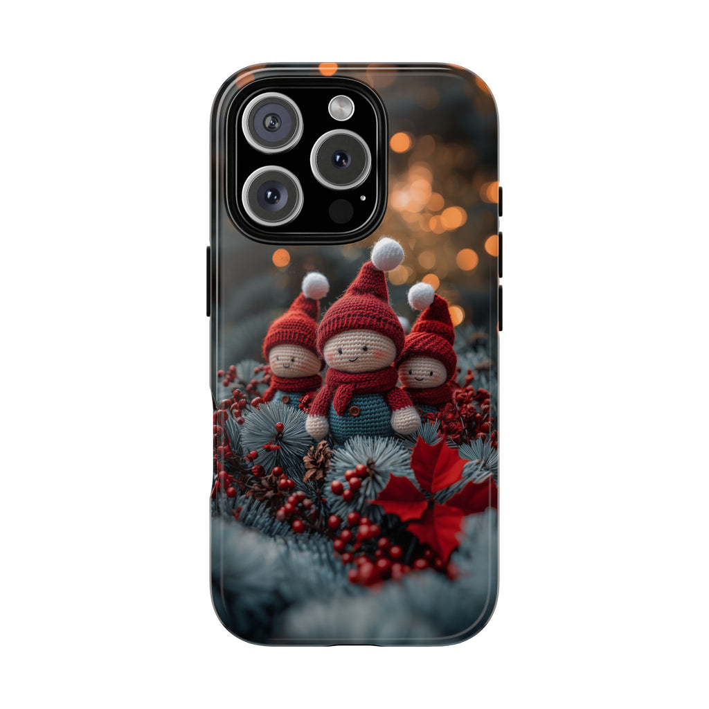 Cute Little Santa Helpers, Tough Phone Case, iPhone 16, Samsung Galaxy, and Google Pixel