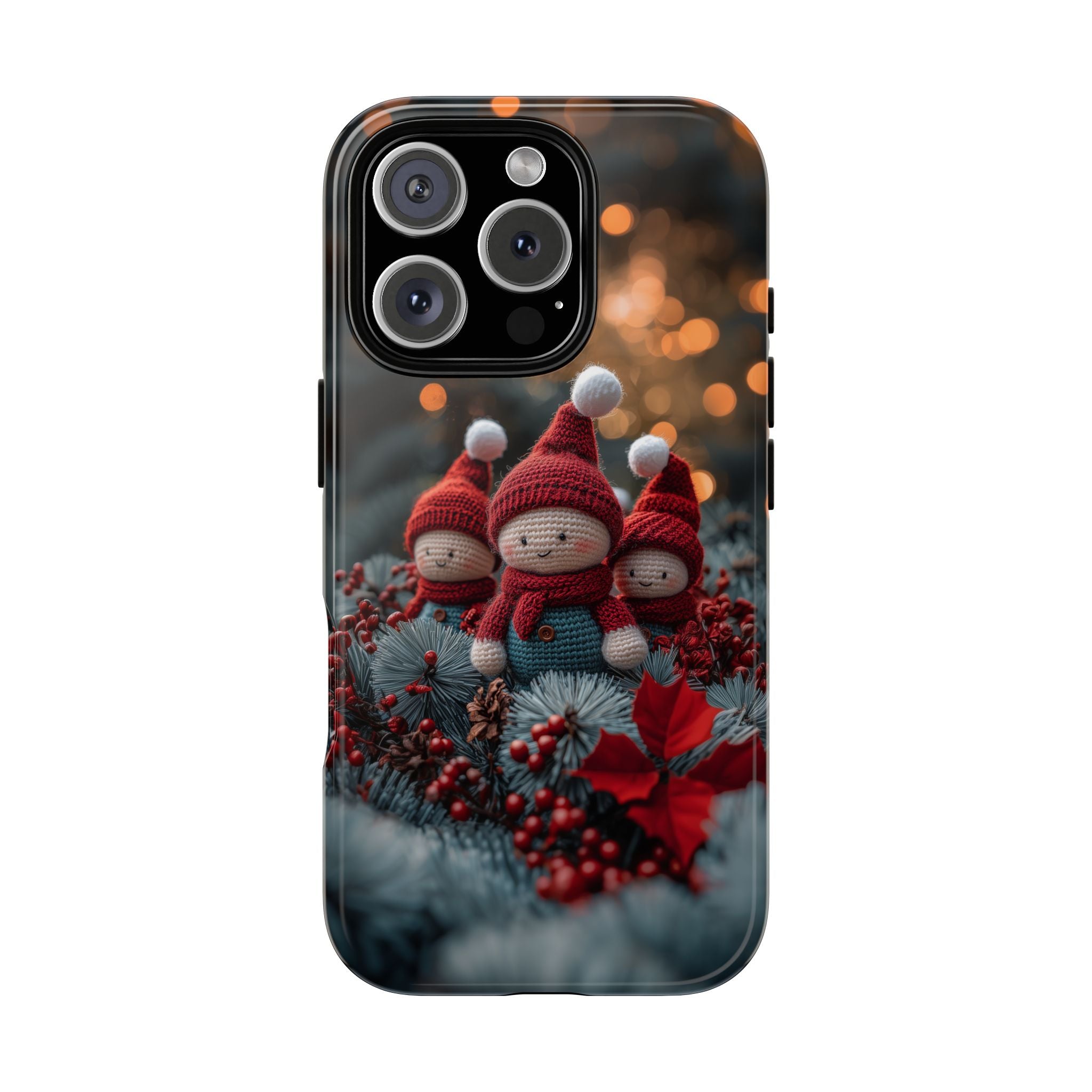 Cute Little Santa Helpers, Tough Phone Case, iPhone 16, Samsung Galaxy, and Google Pixel