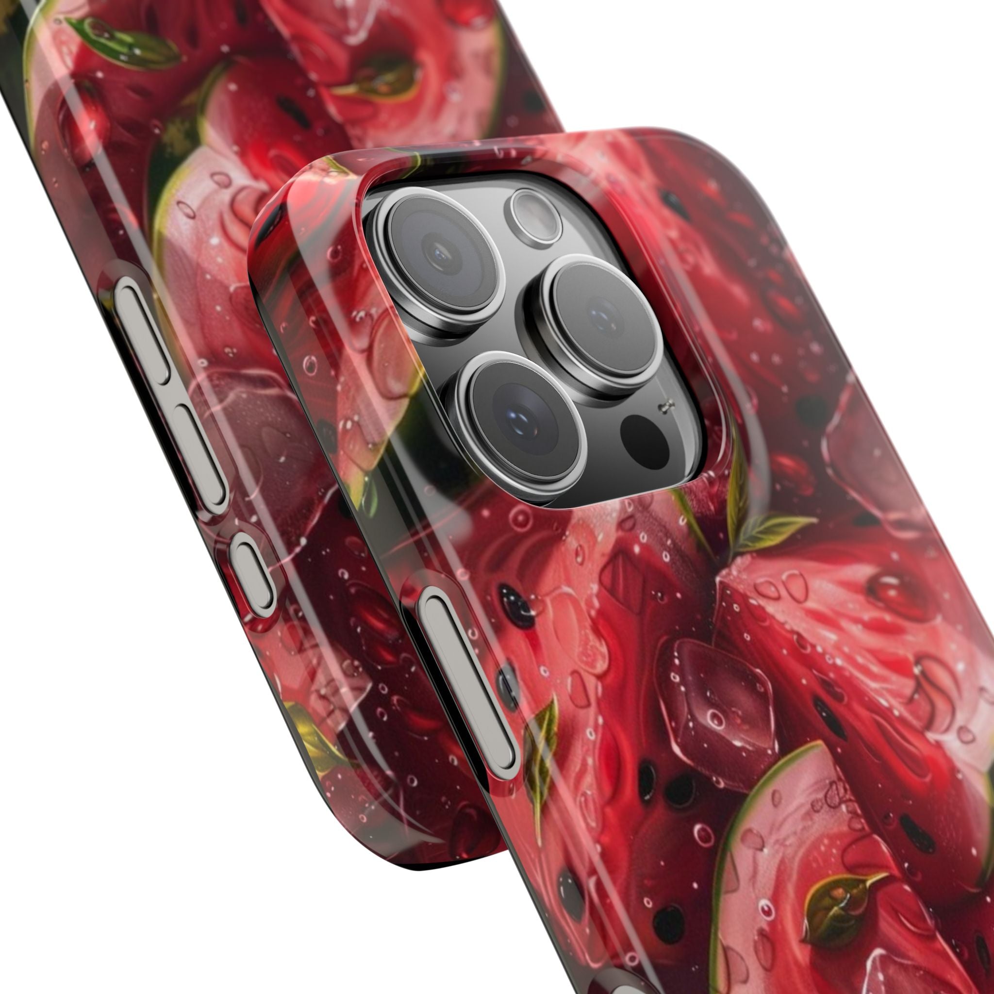 Watermelon Slim Phone Case, Summer Fruit Protective Cover, Tropical Watermelon Smartphone Case, Cute Fruit Accessories, Watermelon Lover
