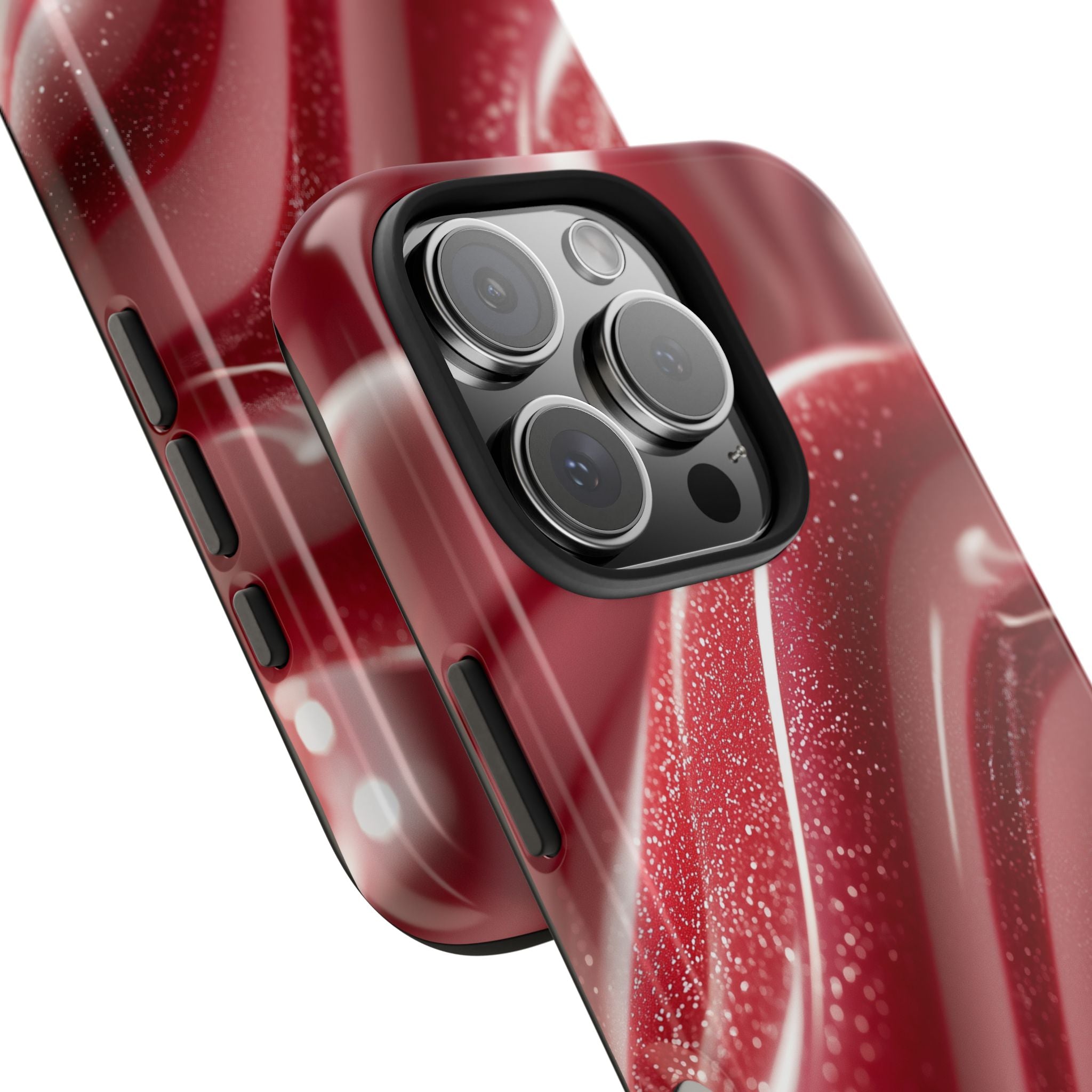 Phone Cases - Red and White Striped Christmas Candy Design