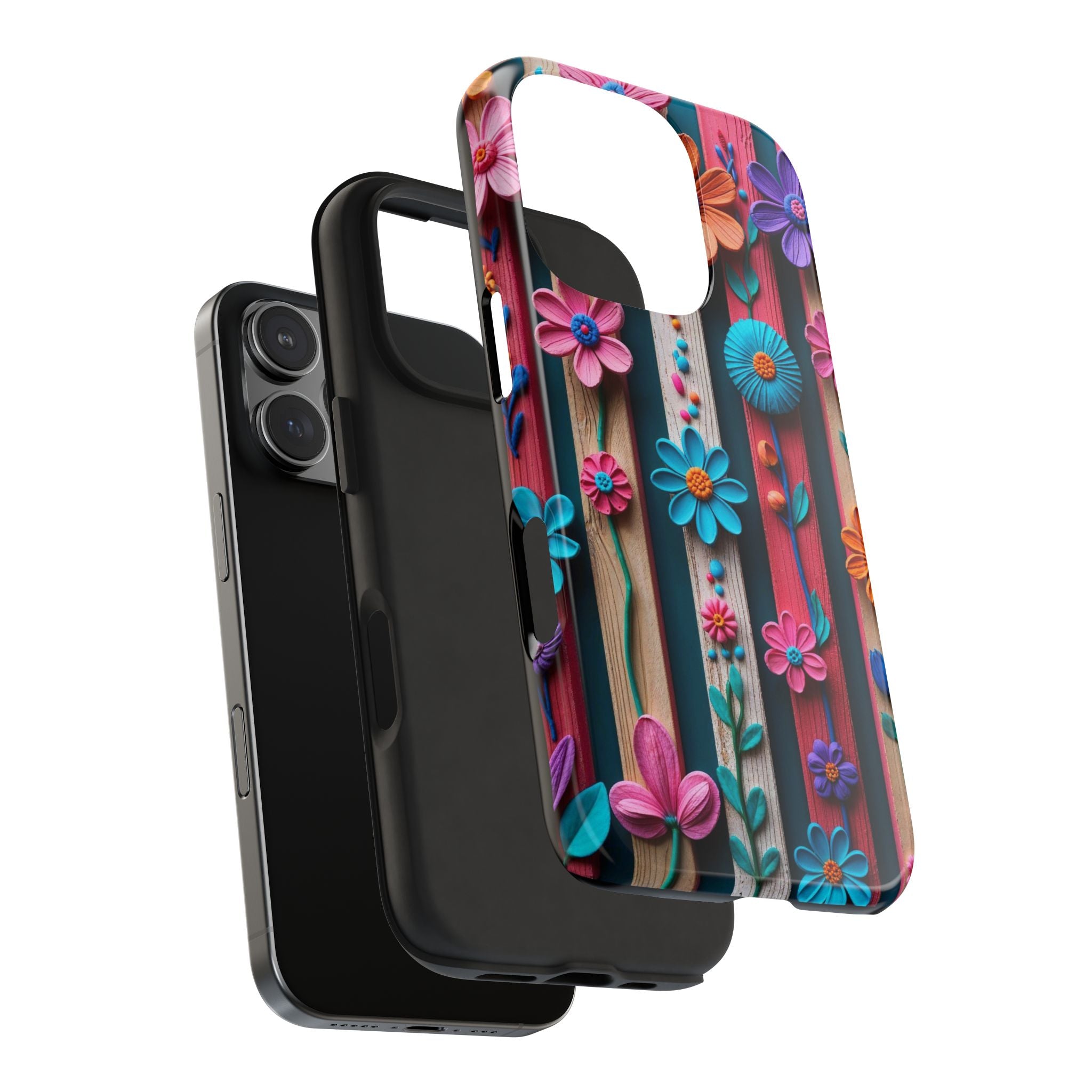 Colorful Phone Case, Spring Flowers, iPhone and Samsung