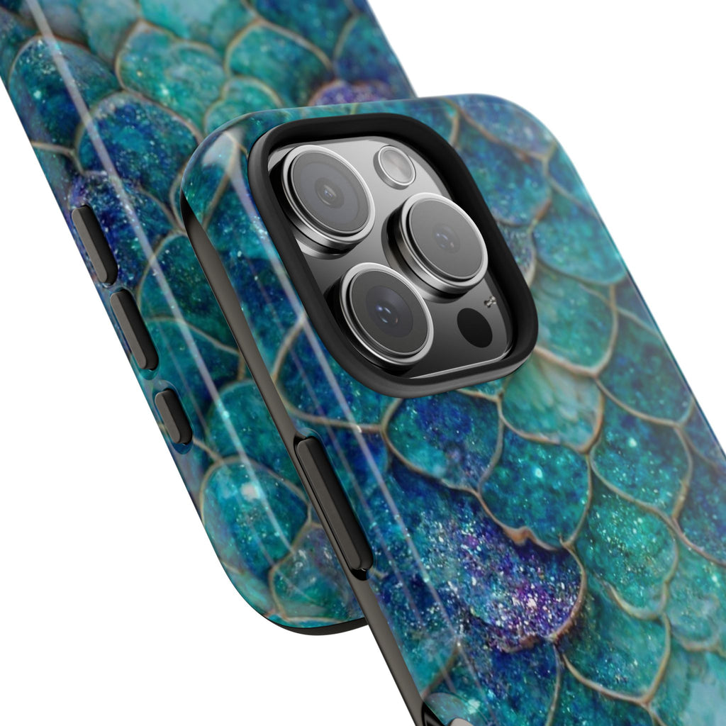 Blue Artwork Pattern, Strong Protection for iPhone and Samsung